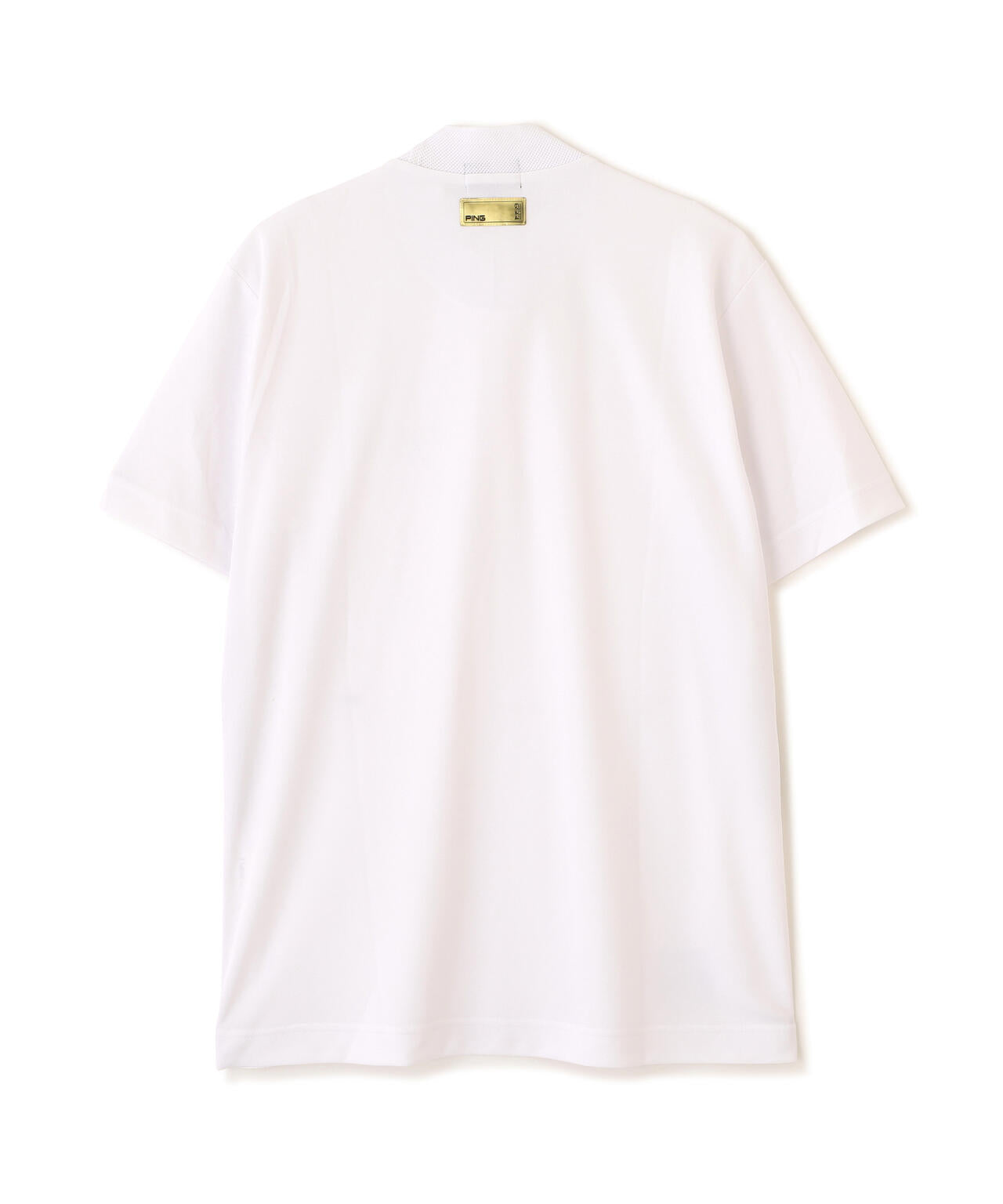【PING APPAREL】サンベール×クールフローカノコ半袖ハイネックシャツ <GOLD> (MENS)