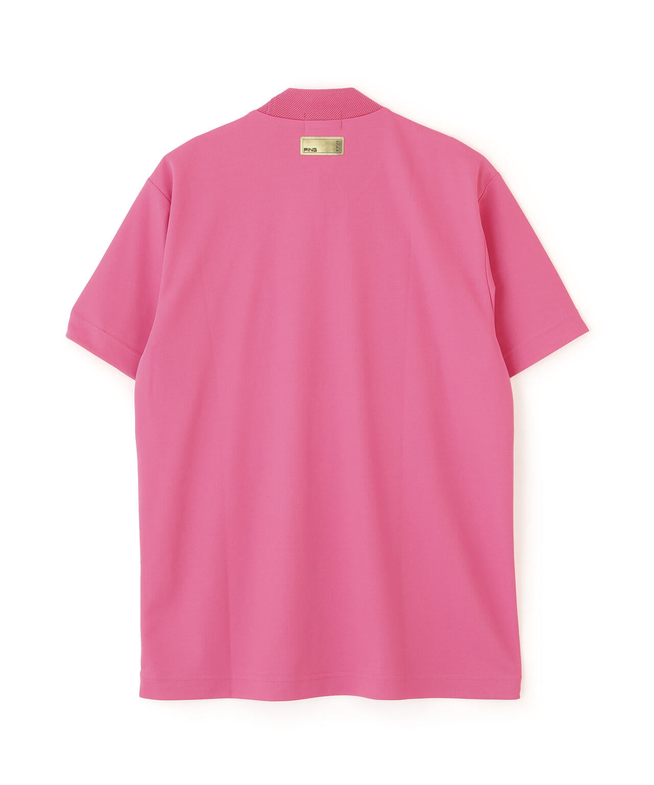 【PING APPAREL】サンベール×クールフローカノコ半袖ハイネックシャツ <GOLD> (MENS)