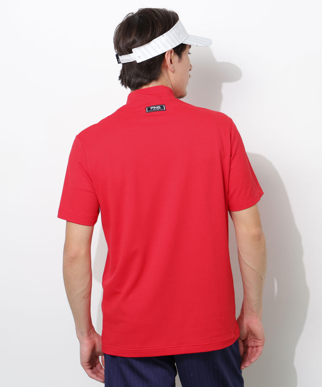 【PING APPAREL】SNAPTEXカノコインレーMr.PINGプリント半袖ハイネックカットソー <NATIVE> (MENS)