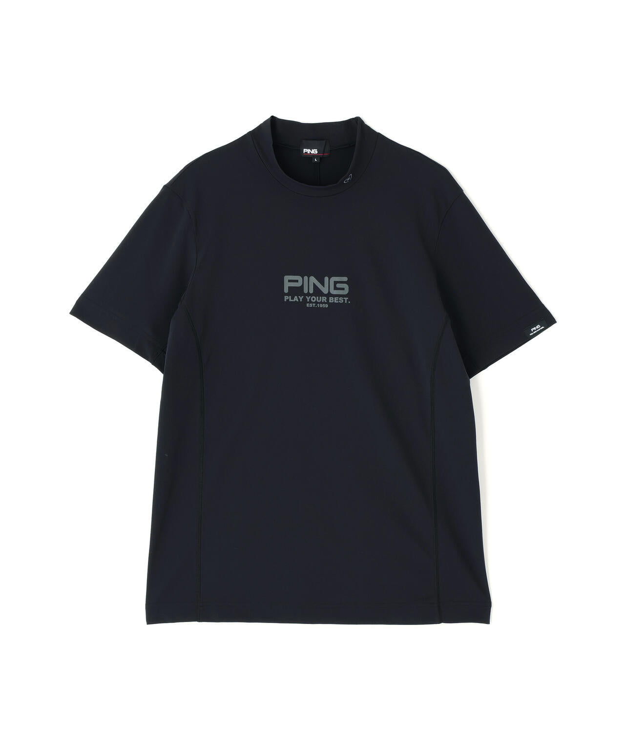 【PING APPAREL】クイックドライ半袖カノコハイネックシャツ <PERFORMANCE> (MENS)