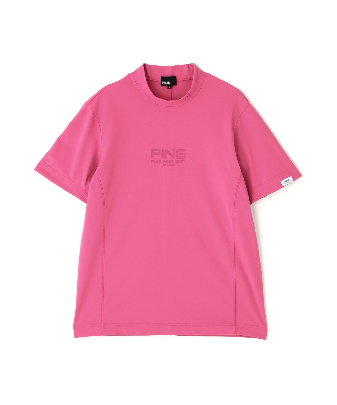 【PING APPAREL】クイックドライ半袖カノコハイネックシャツ <PERFORMANCE> (MENS)