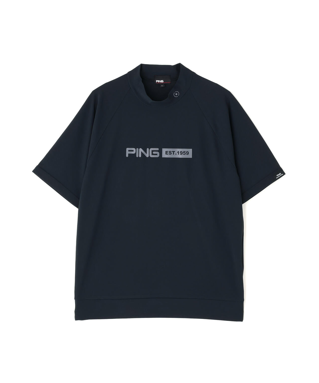 【PING APPAREL】レイブロックエコ半袖ハイネックシャツ <PERFORMANCE> (MENS)