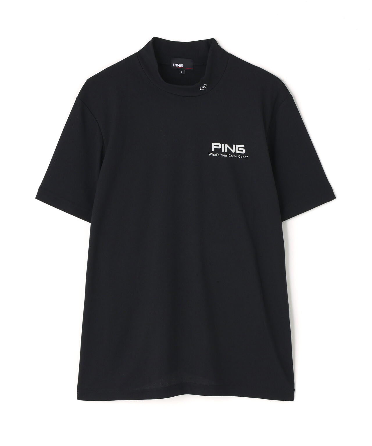 【PING APPAREL】【10カラーシリーズ】PEカノコ半袖ハイネックシャツ <NATIVE> (MENS)