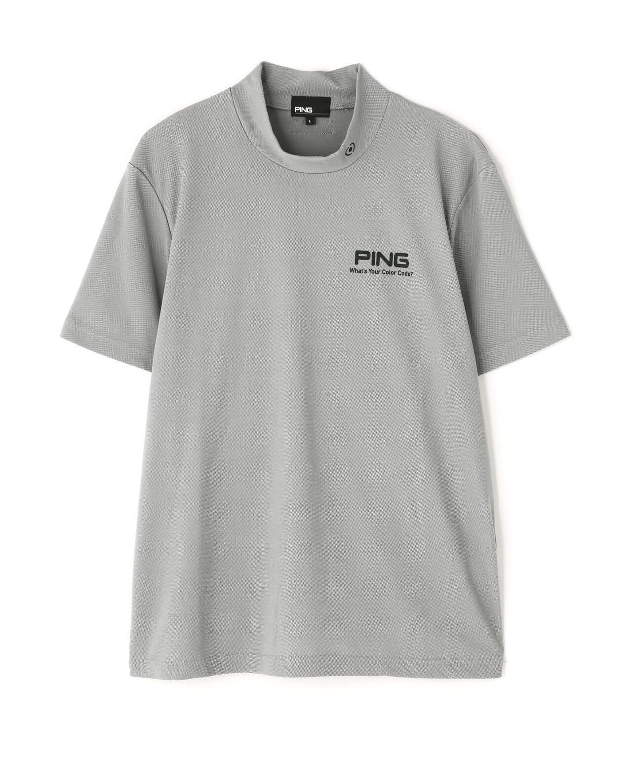 【PING APPAREL】【10カラーシリーズ】PEカノコ半袖ハイネックシャツ <NATIVE> (MENS)