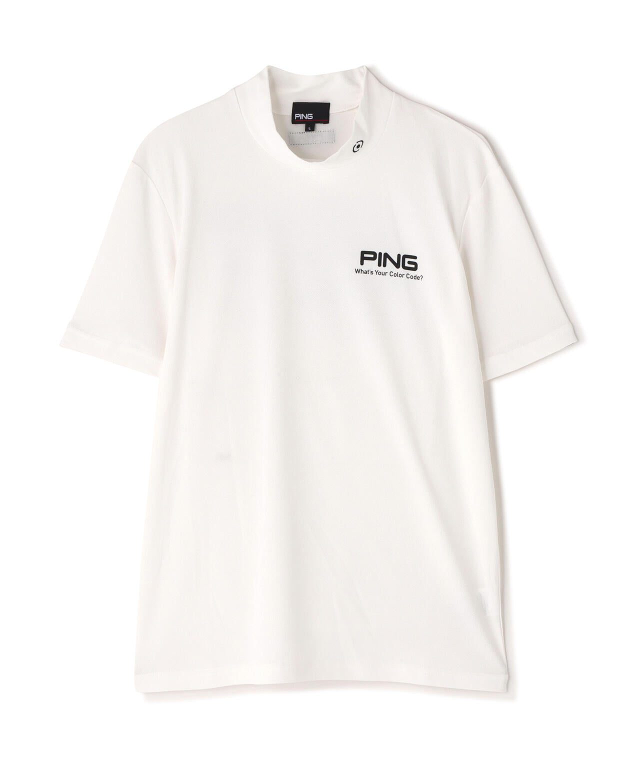 【PING APPAREL】【10カラーシリーズ】PEカノコ半袖ハイネックシャツ <NATIVE> (MENS)