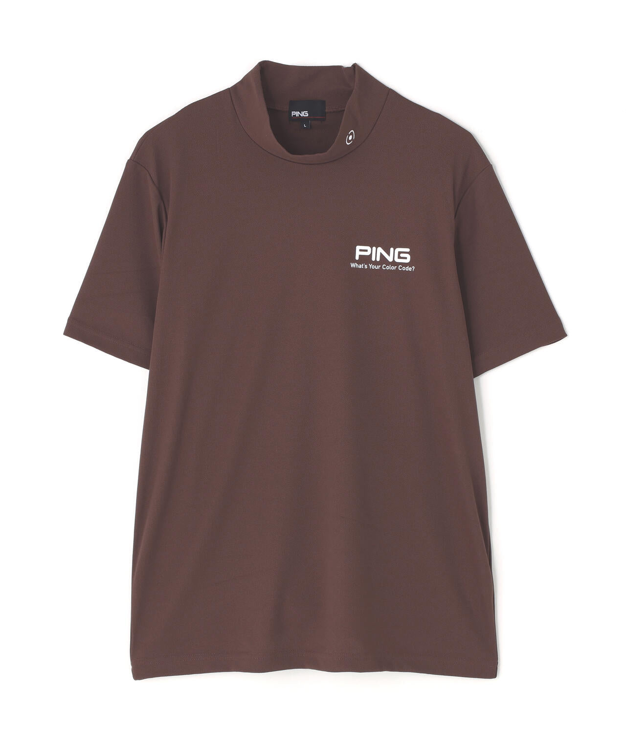 【PING APPAREL】【10カラーシリーズ】PEカノコ半袖ハイネックシャツ <NATIVE> (MENS)