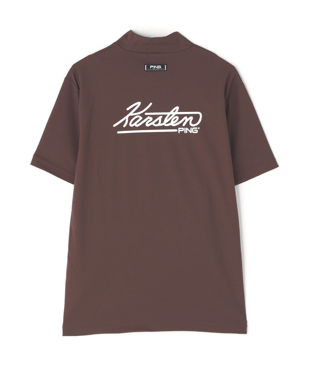 【PING APPAREL】【10カラーシリーズ】PEカノコ半袖ハイネックシャツ <NATIVE> (MENS)