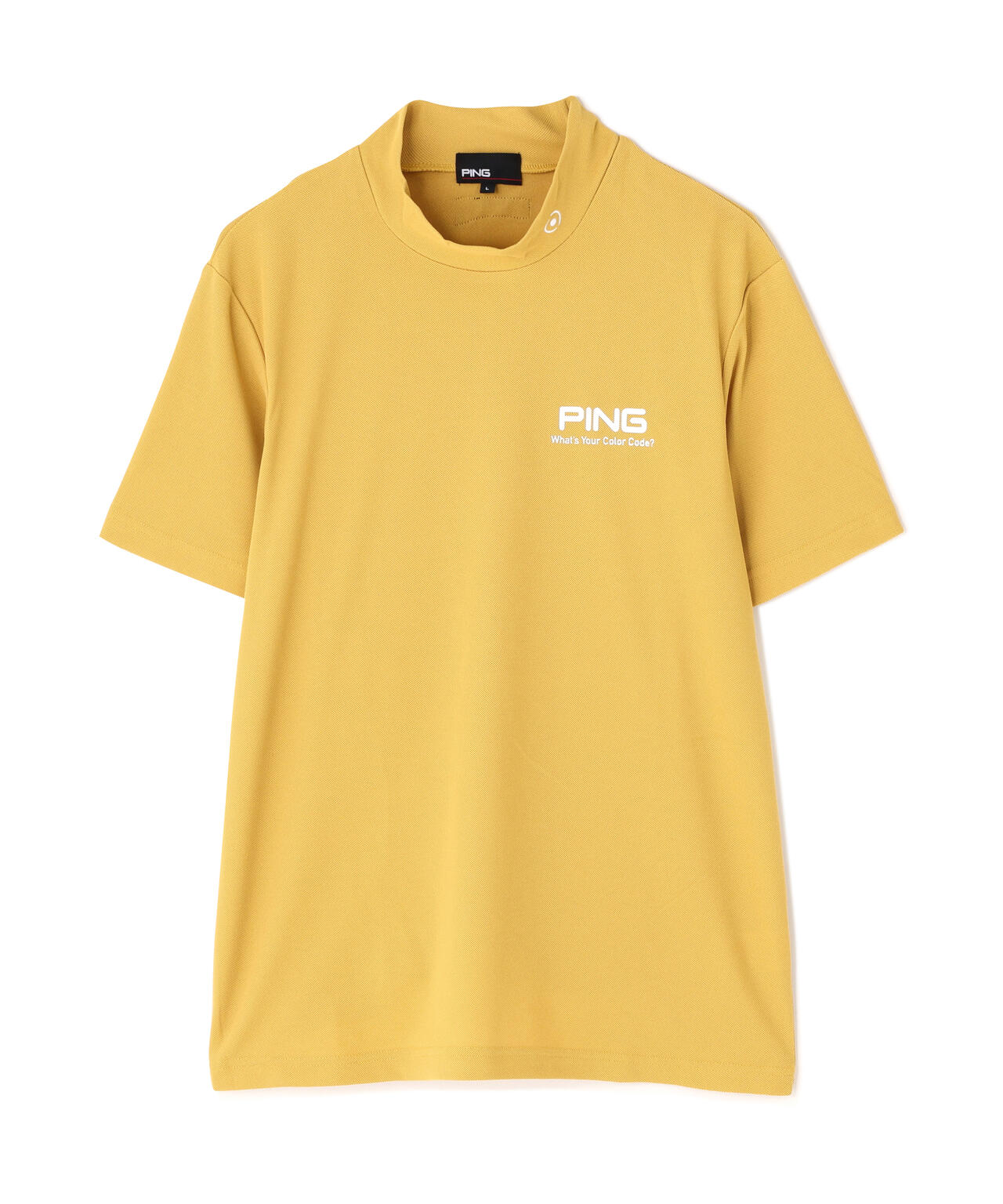 【PING APPAREL】【10カラーシリーズ】PEカノコ半袖ハイネックシャツ <NATIVE> (MENS)