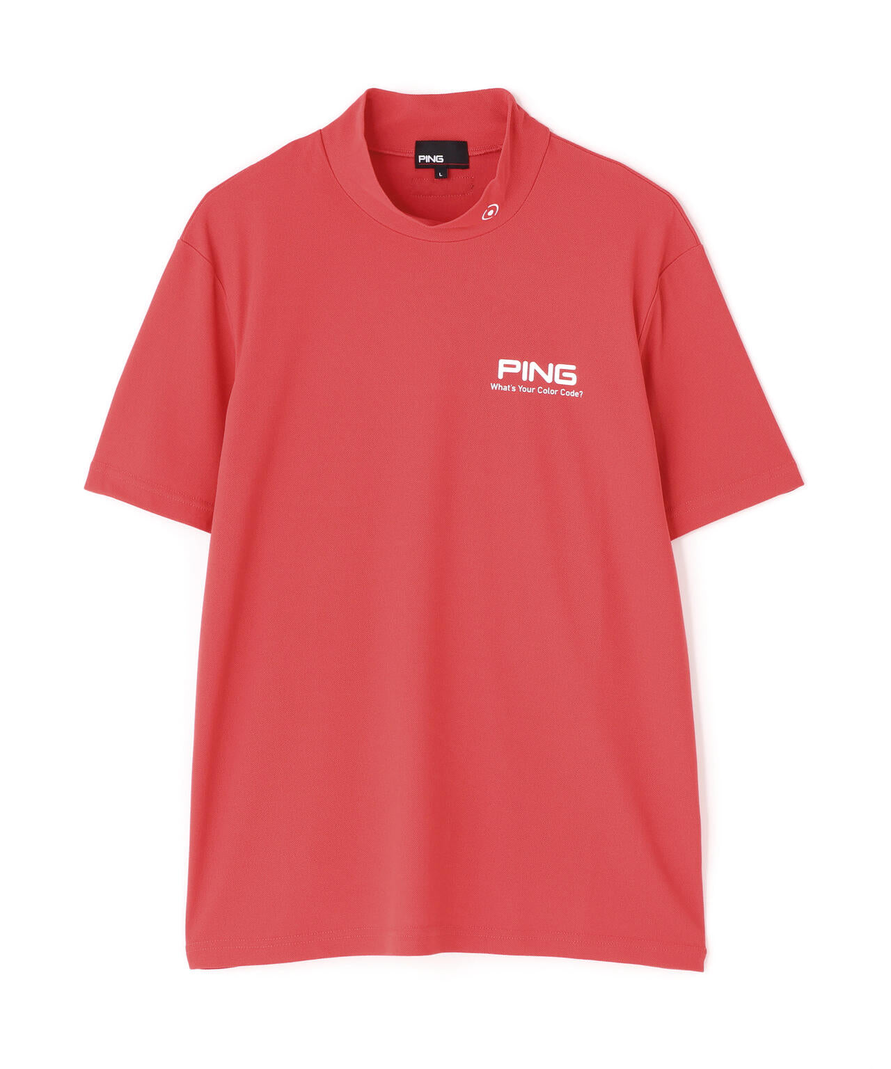 【PING APPAREL】【10カラーシリーズ】PEカノコ半袖ハイネックシャツ <NATIVE> (MENS)