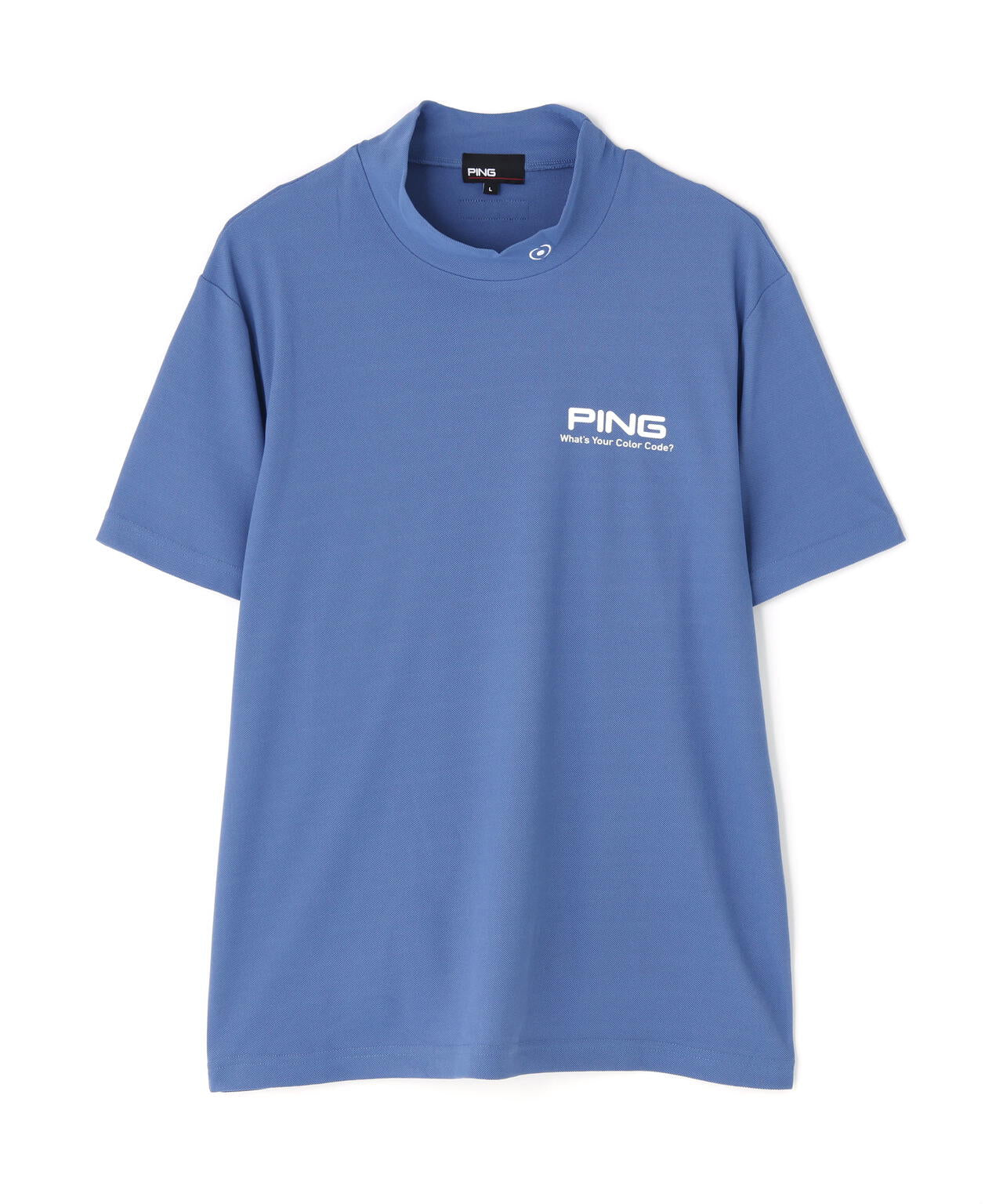 【PING APPAREL】【10カラーシリーズ】PEカノコ半袖ハイネックシャツ <NATIVE> (MENS)