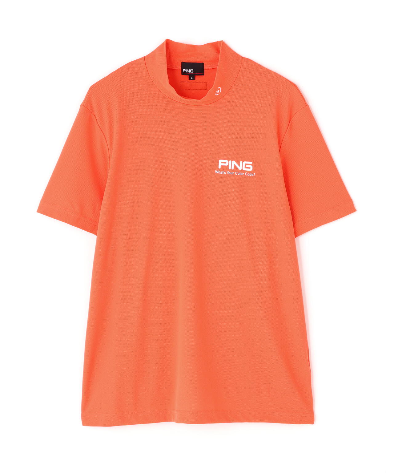 【PING APPAREL】【10カラーシリーズ】PEカノコ半袖ハイネックシャツ <NATIVE> (MENS)