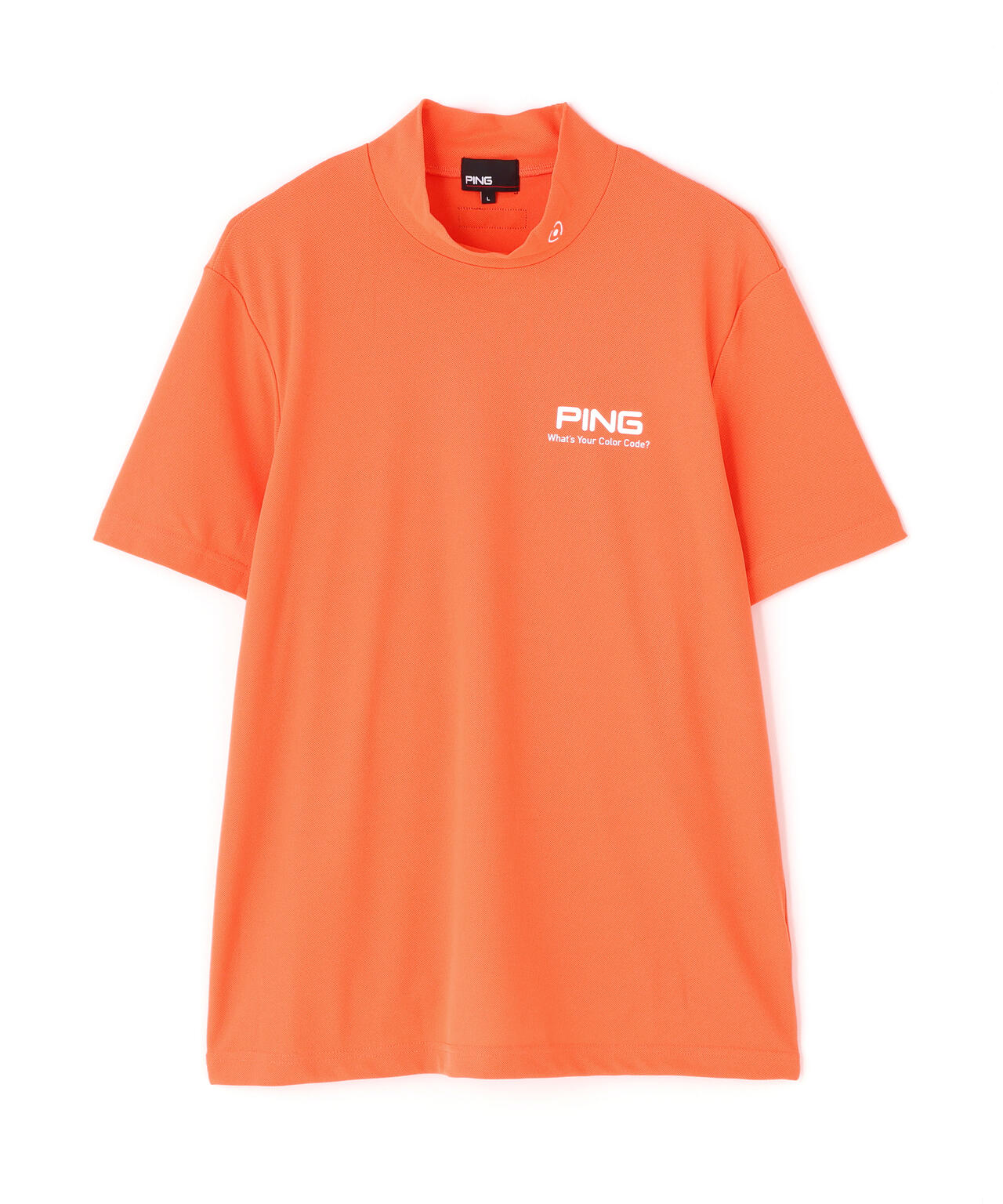 【PING APPAREL】【10カラーシリーズ】PEカノコ半袖ハイネックシャツ <NATIVE> (MENS)