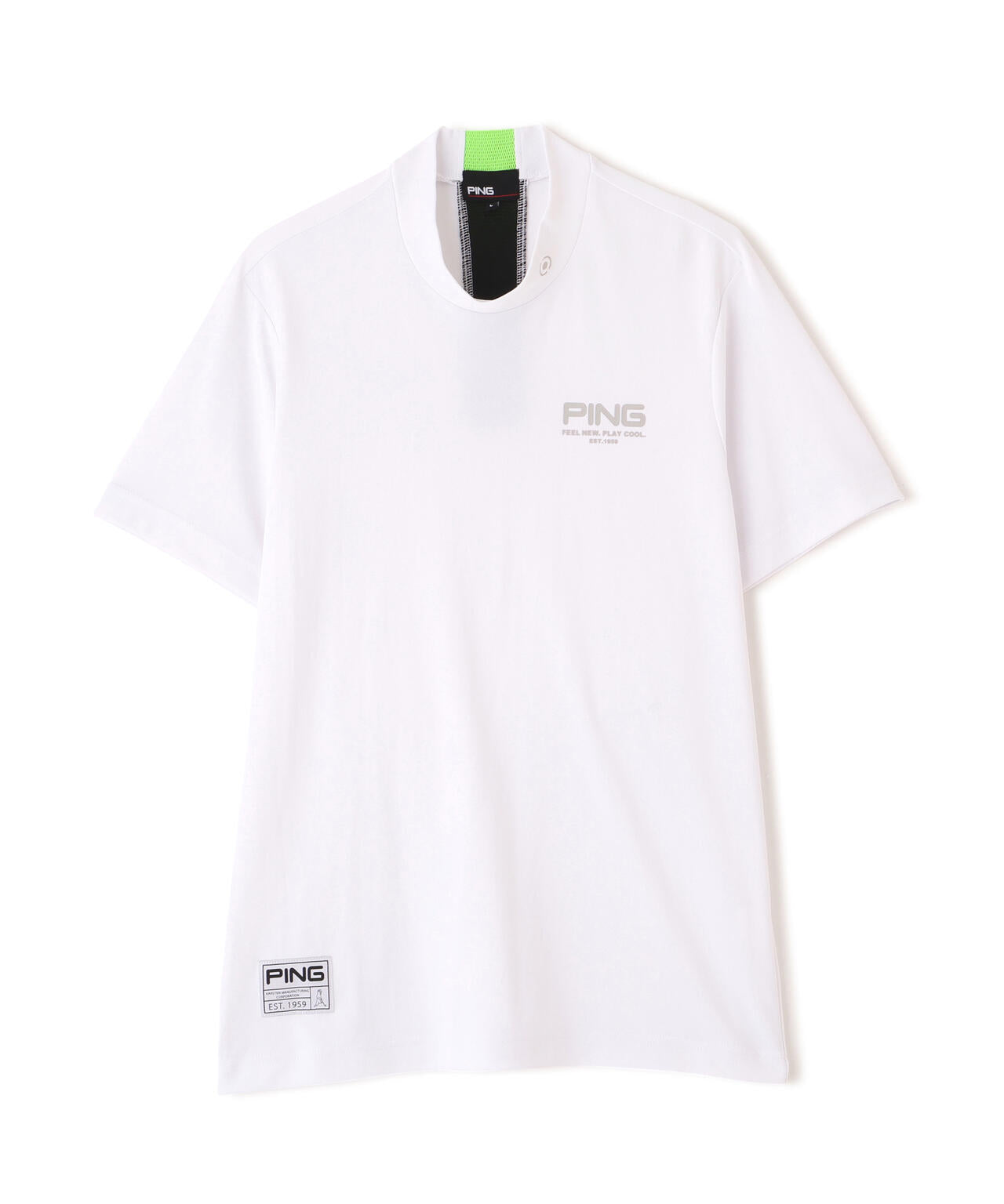 【PING APPAREL】スーパーシェルター06半袖ハイネックシャツ <GOLD> (MENS)