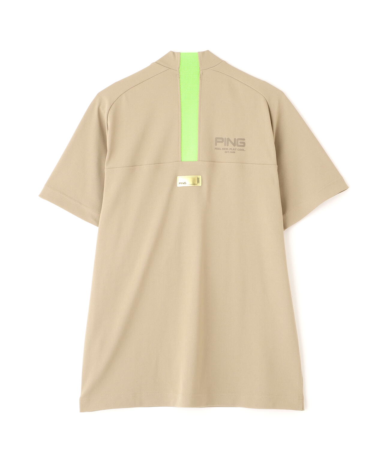 【PING APPAREL】スーパーシェルター06半袖ハイネックシャツ <GOLD> (MENS)