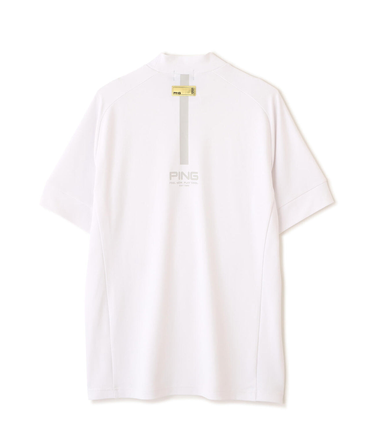 【PING APPAREL】【UVカット・吸水速乾】テラカノコ半袖ハイネックシャツ <GOLD> (MENS)