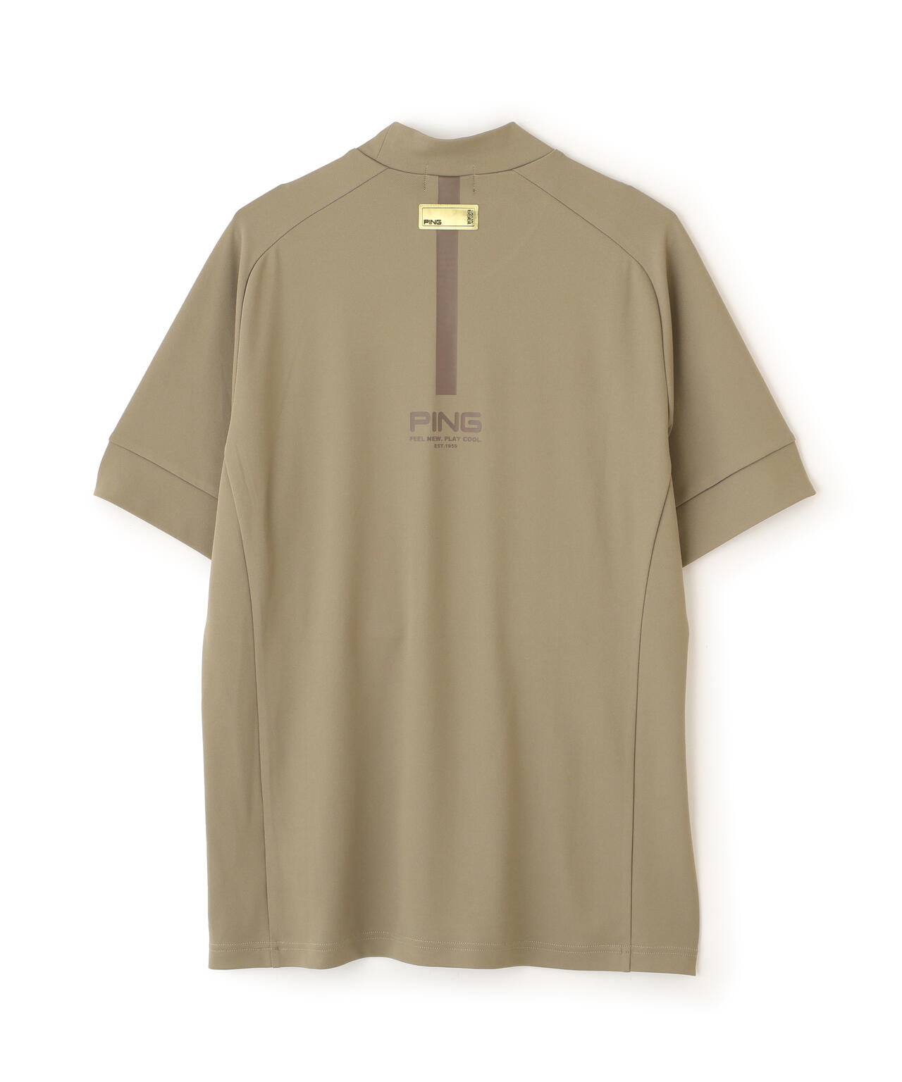 【PING APPAREL】テラカノコ半袖ハイネックシャツ <GOLD> (MENS)