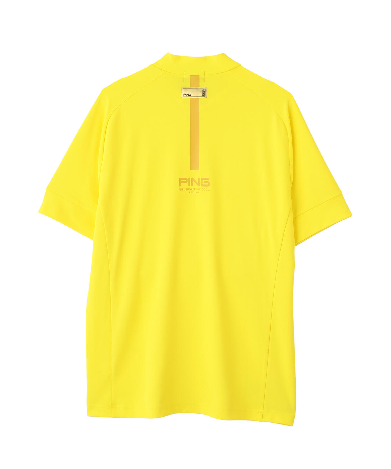 【PING APPAREL】テラカノコ半袖ハイネックシャツ <GOLD> (MENS)