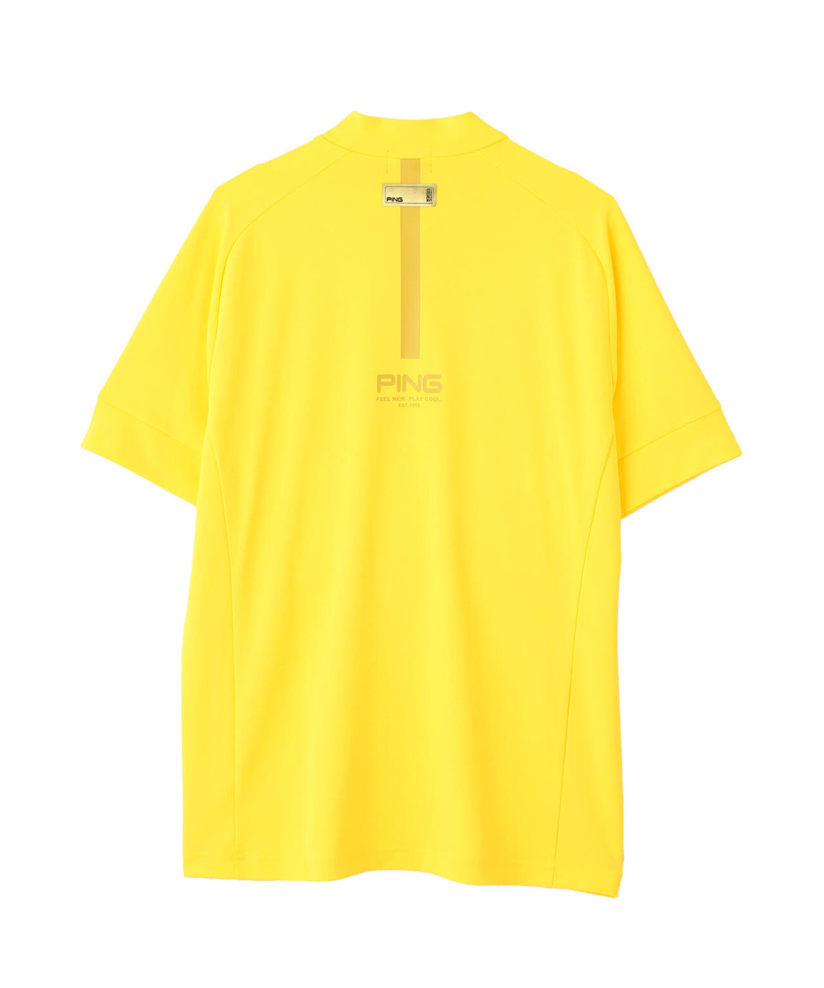 【PING APPAREL】【UVカット・吸水速乾】テラカノコ半袖ハイネックシャツ <GOLD> (MENS)
