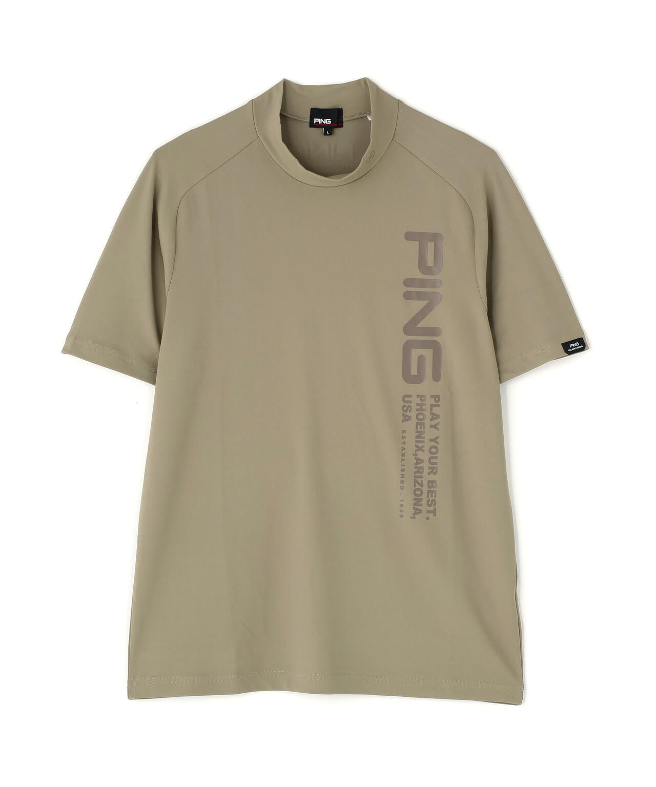 【PING APPAREL】テラカノコ半袖ハイネックシャツ <PERFORMANCE> (MENS)