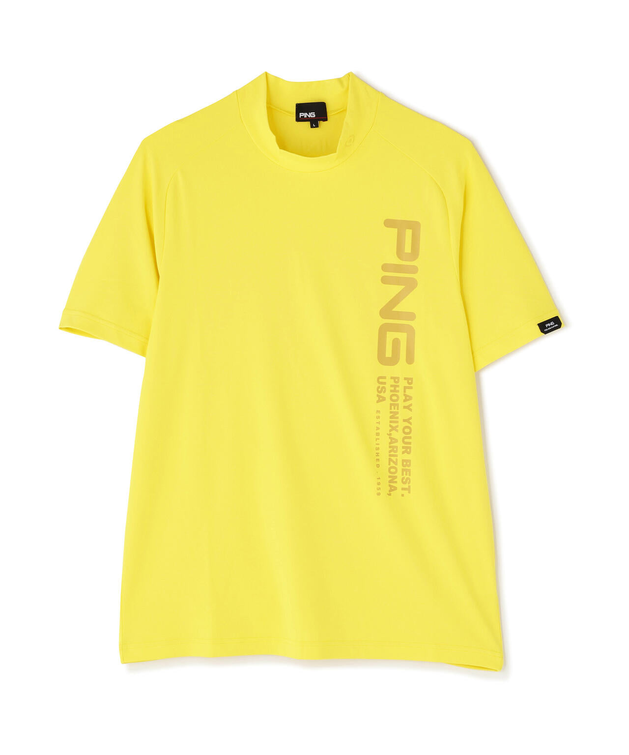 【PING APPAREL】テラカノコ半袖ハイネックシャツ <PERFORMANCE> (MENS)