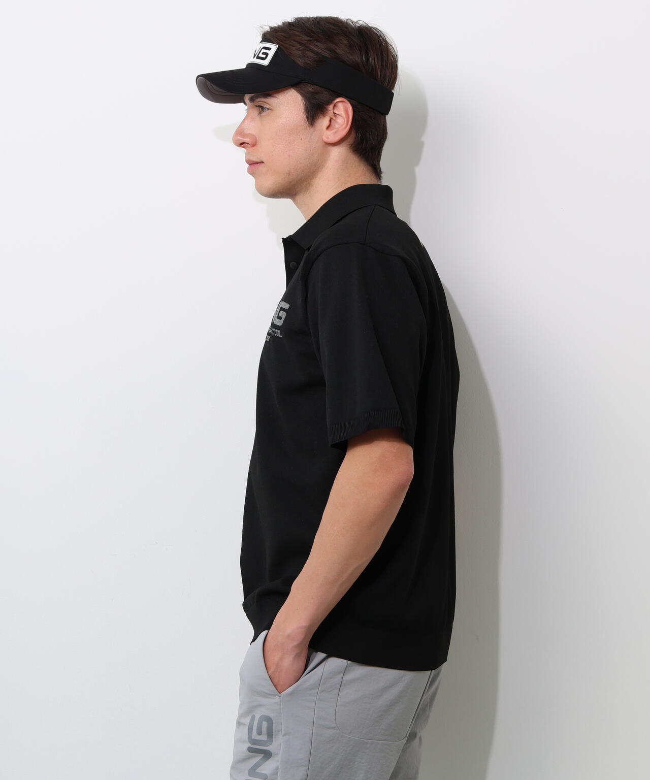 【PING APPAREL】半袖ニットポロシャツ <GOLD> (MENS)
