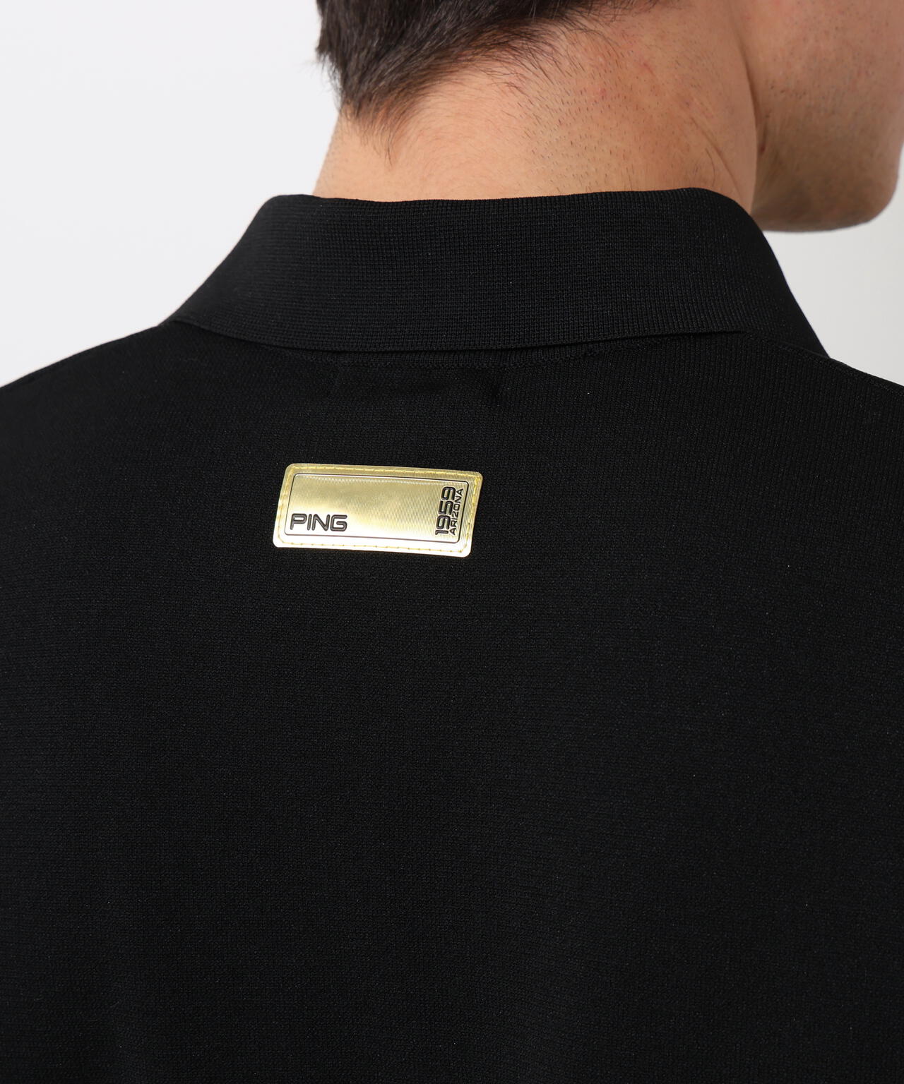 【PING APPAREL】半袖ニットポロシャツ <GOLD> (MENS)