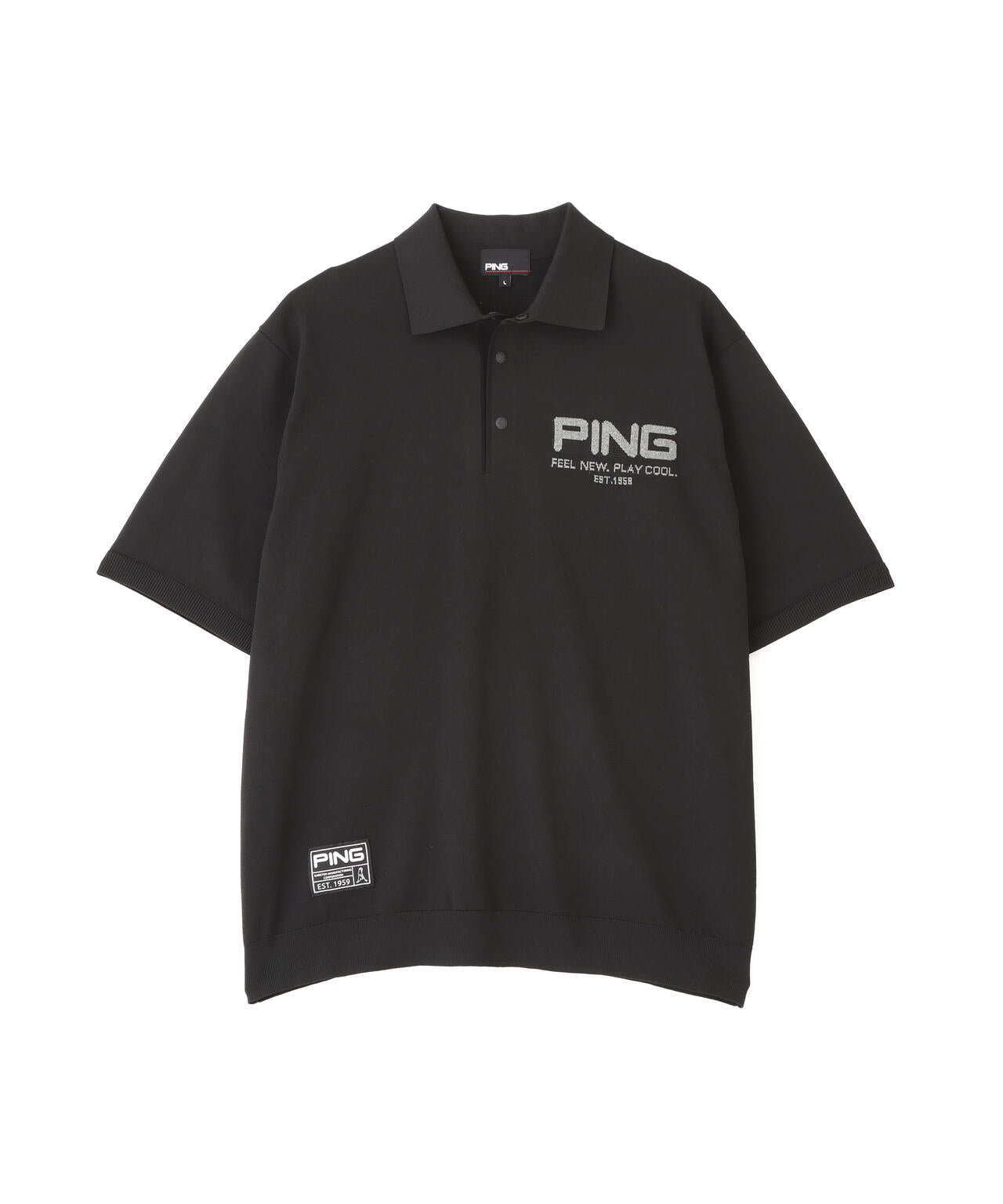 【PING APPAREL】半袖ニットポロシャツ <GOLD> (MENS)