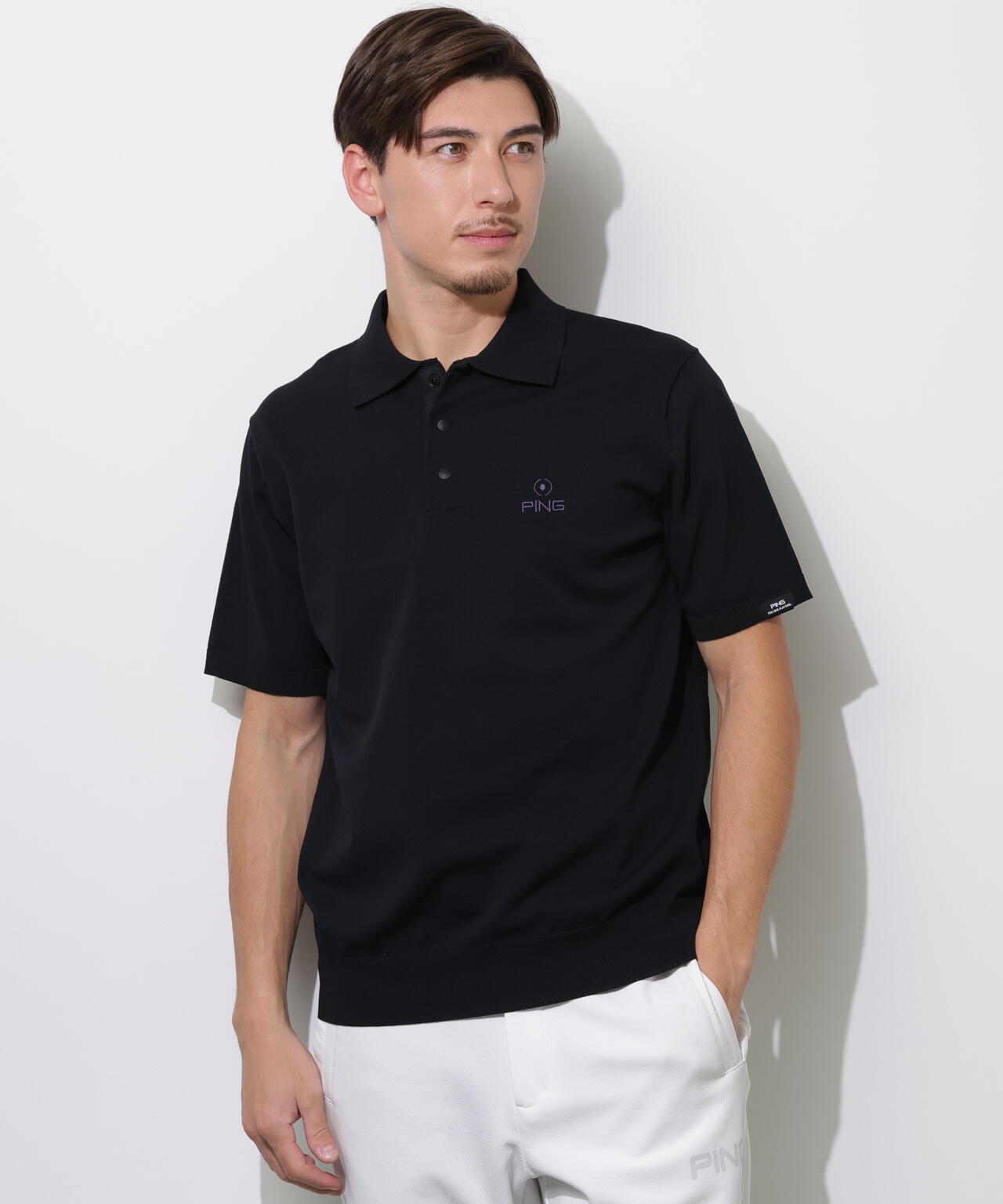 【PING APPAREL】半袖ニットポロシャツ <PERFORMANCE> (MENS)