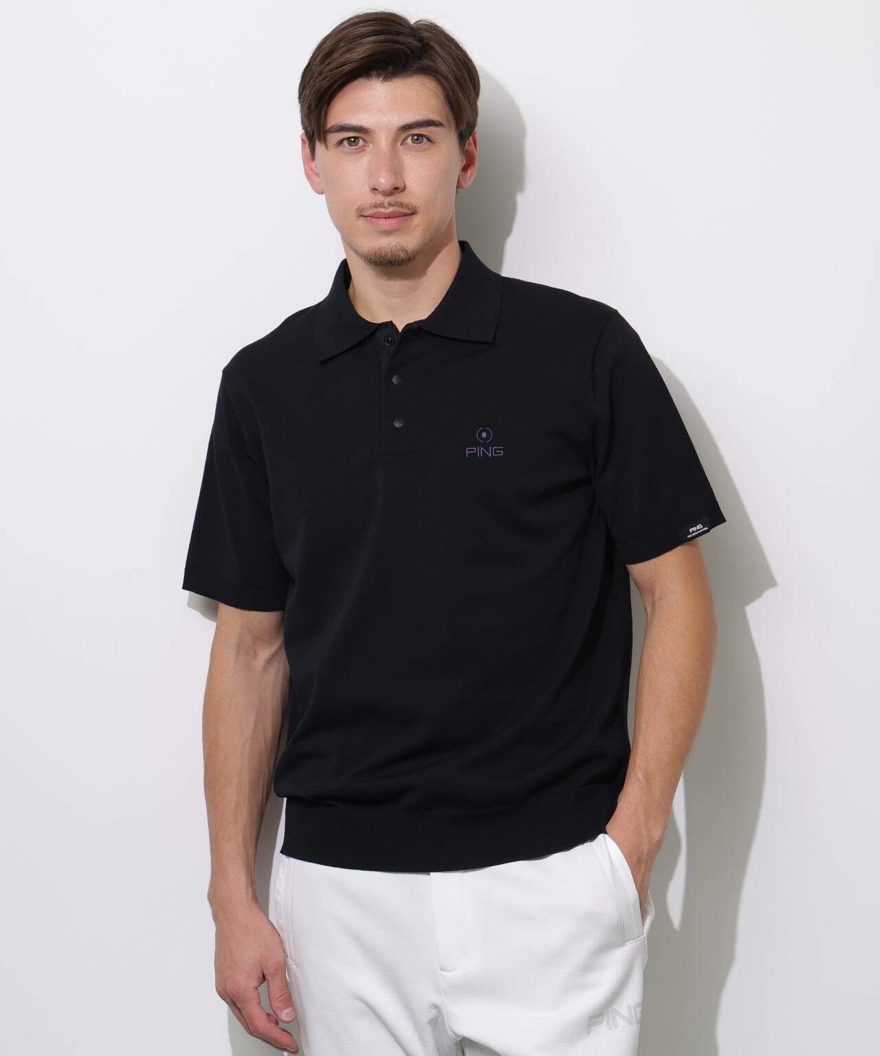 【PING APPAREL】半袖ニットポロシャツ <PERFORMANCE> (MENS)