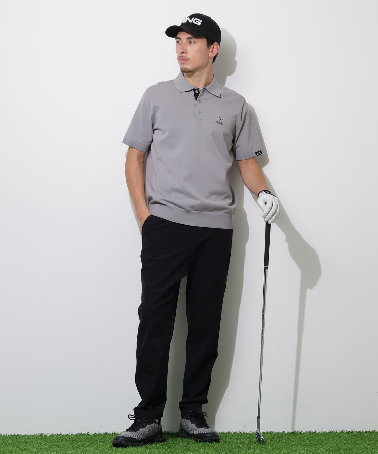 【PING APPAREL】半袖ニットポロシャツ <PERFORMANCE> (MENS)