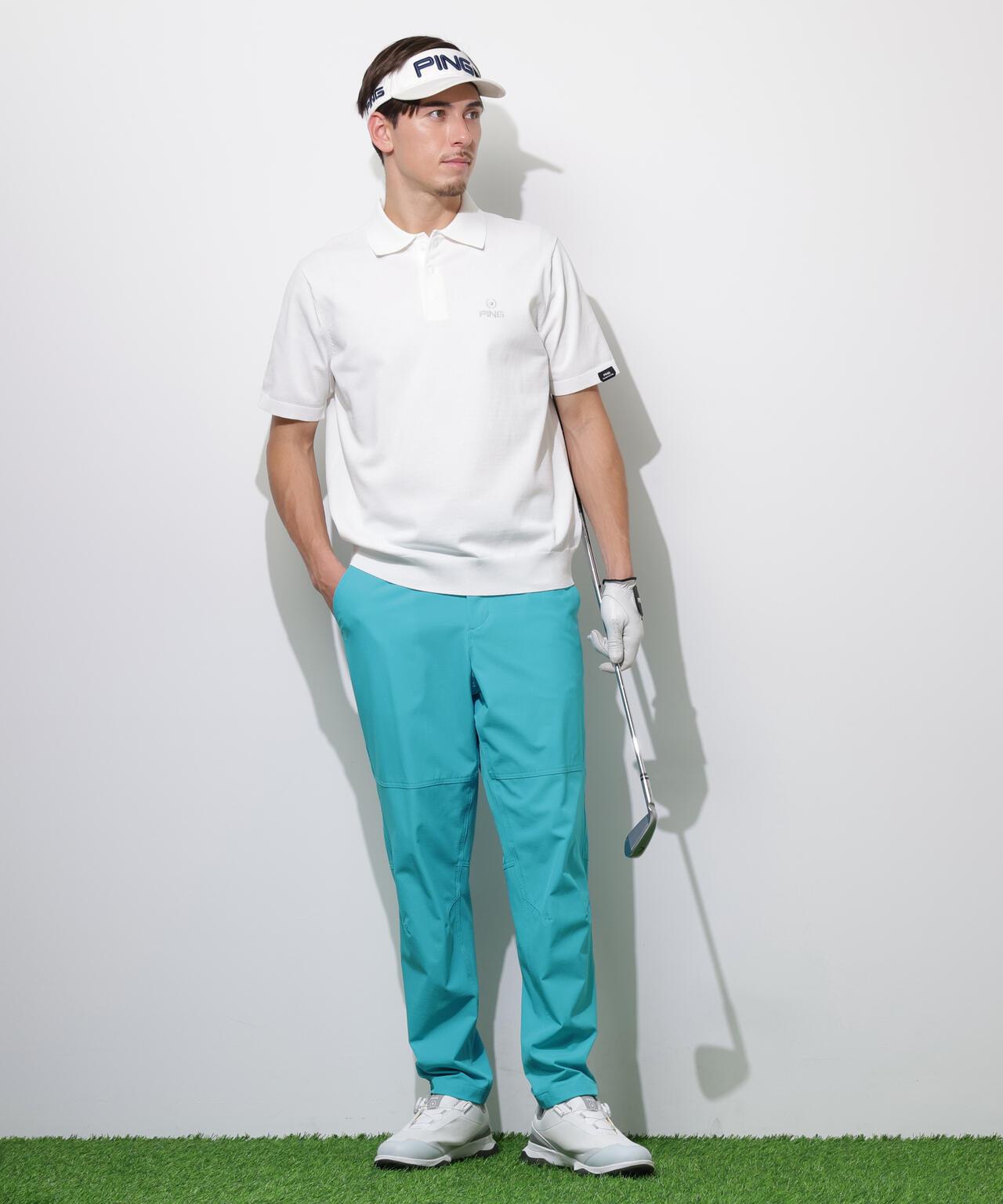 【PING APPAREL】半袖ニットポロシャツ <PERFORMANCE> (MENS)