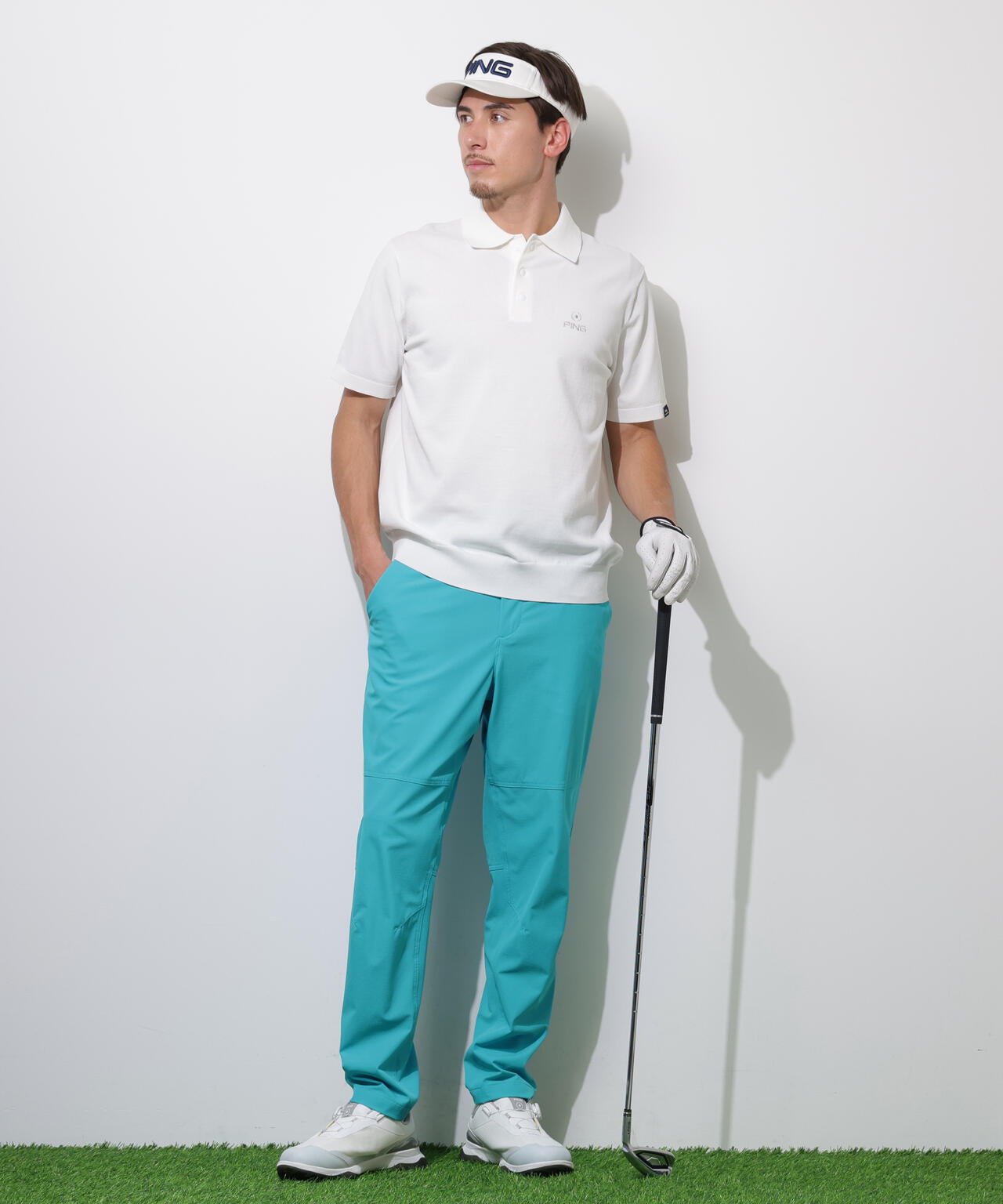 【PING APPAREL】半袖ニットポロシャツ <PERFORMANCE> (MENS)