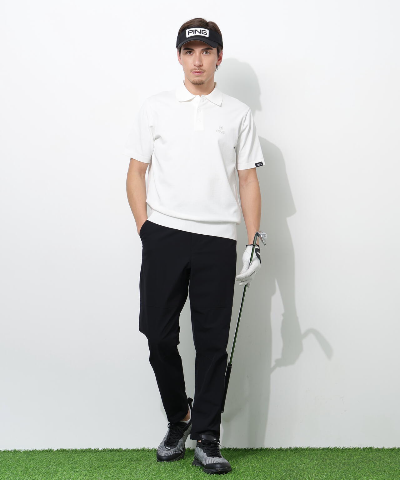 【PING APPAREL】半袖ニットポロシャツ <PERFORMANCE> (MENS)