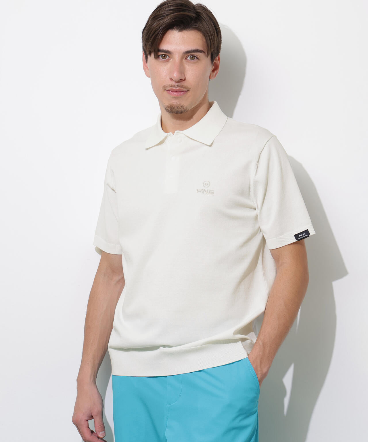 【PING APPAREL】半袖ニットポロシャツ <PERFORMANCE> (MENS)
