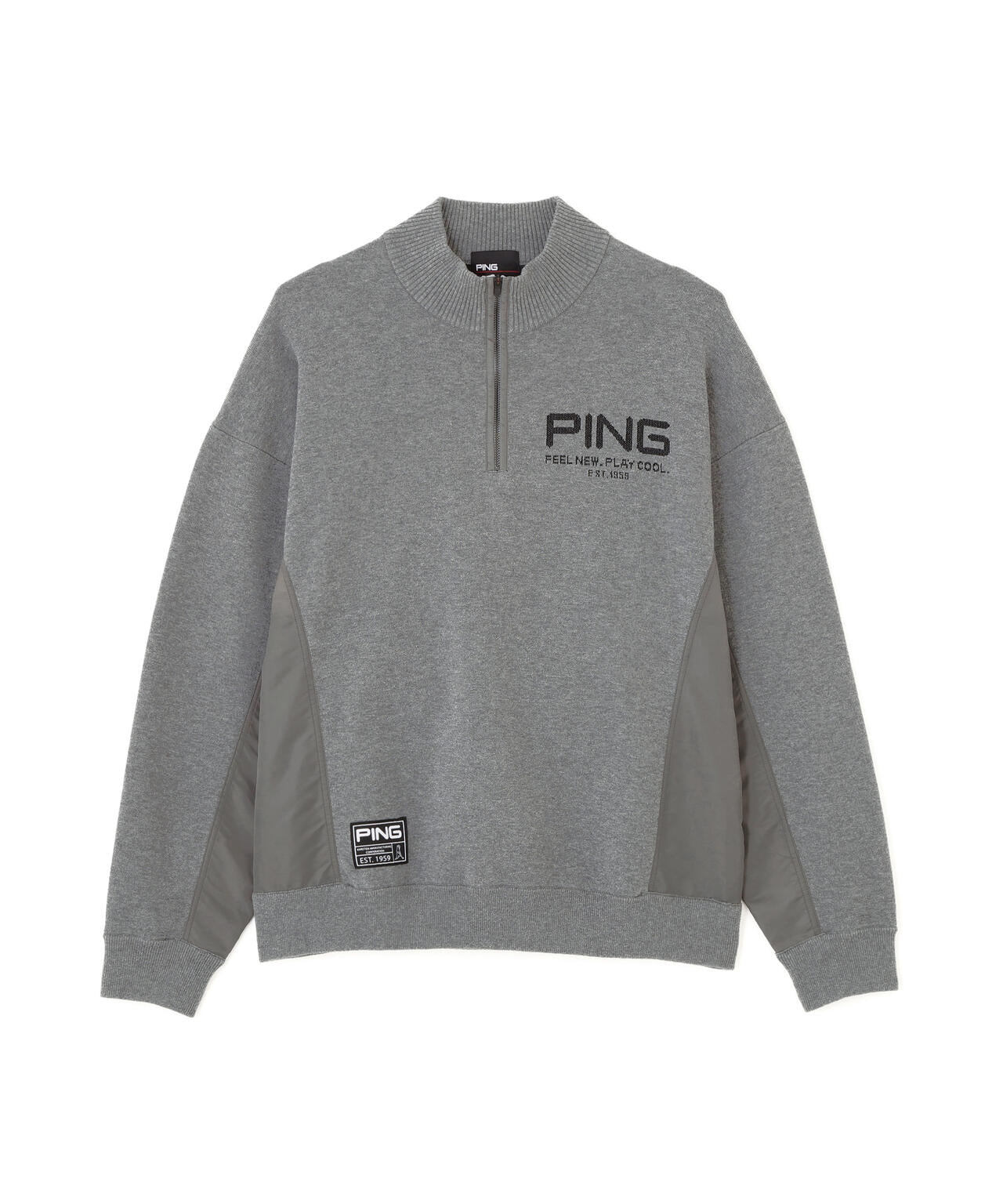 【PING APPAREL】長袖ハーフジップニット <GOLD> (MENS)