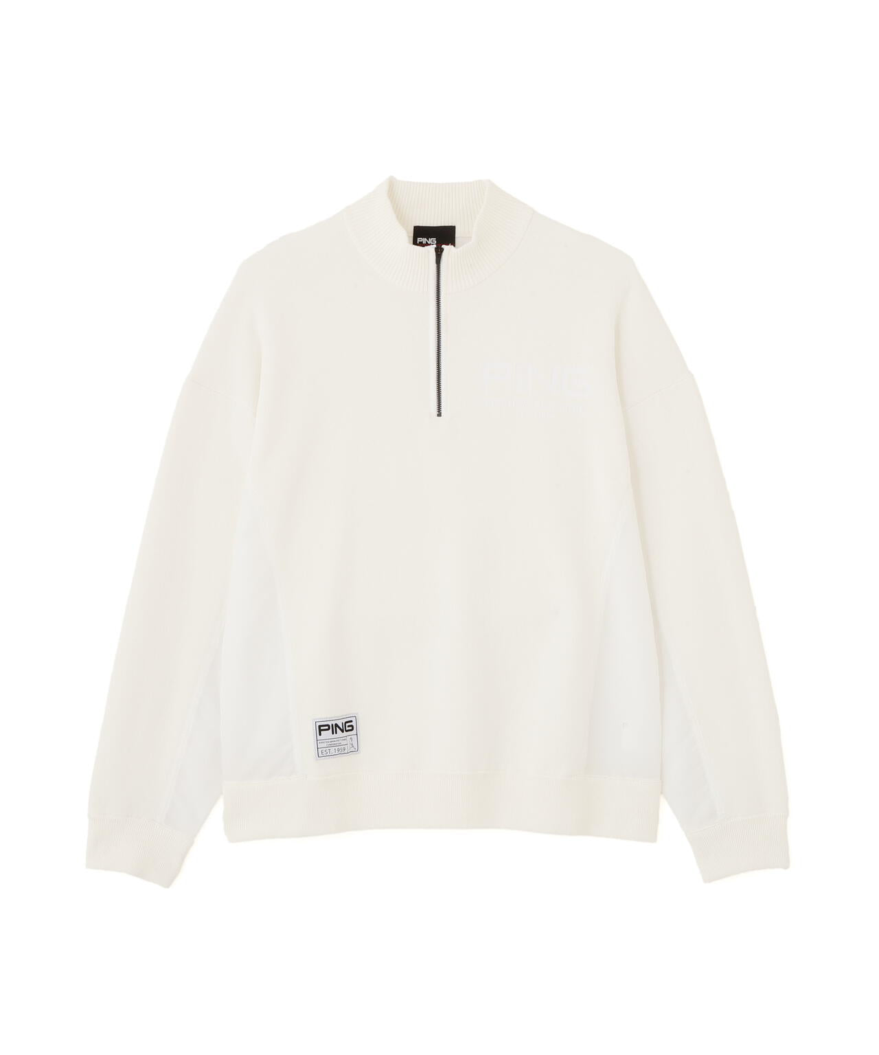 【PING APPAREL】長袖ハーフジップニット <GOLD> (MENS)