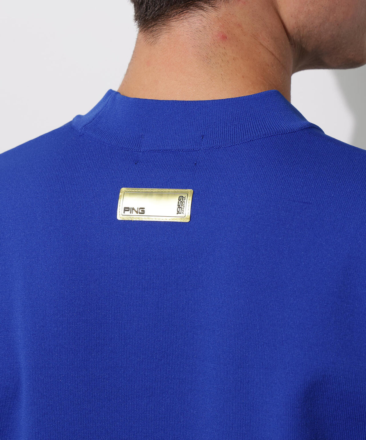 【PING APPAREL】Mr.PING 半袖ハイネックニットプルオーバー <GOLD> (MENS)