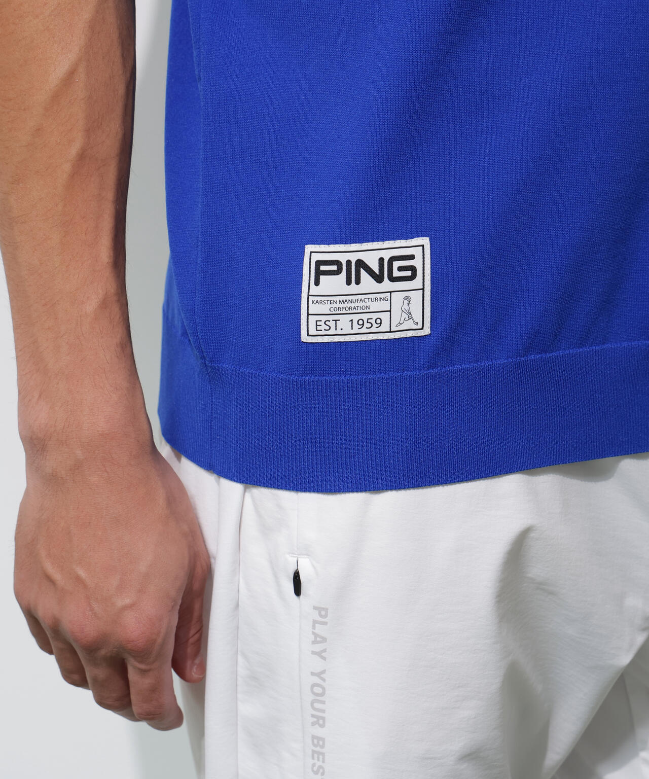 【PING APPAREL】Mr.PING 半袖ハイネックニットプルオーバー <GOLD> (MENS)