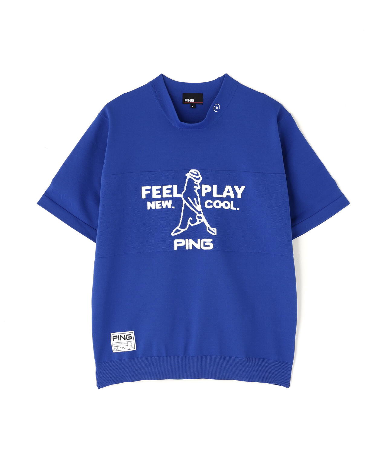 【PING APPAREL】Mr.PING 半袖ハイネックニットプルオーバー <GOLD> (MENS)