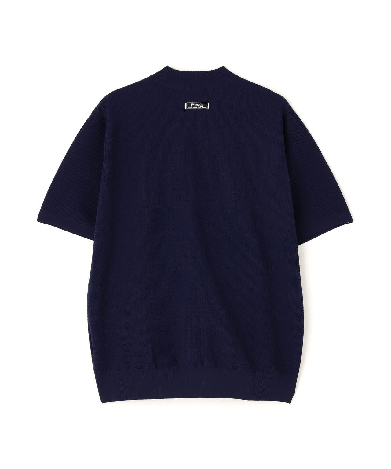 【PING APPAREL】Mr.PINGエンボス半袖ハイネックニット <NATIVE> (MENNS)