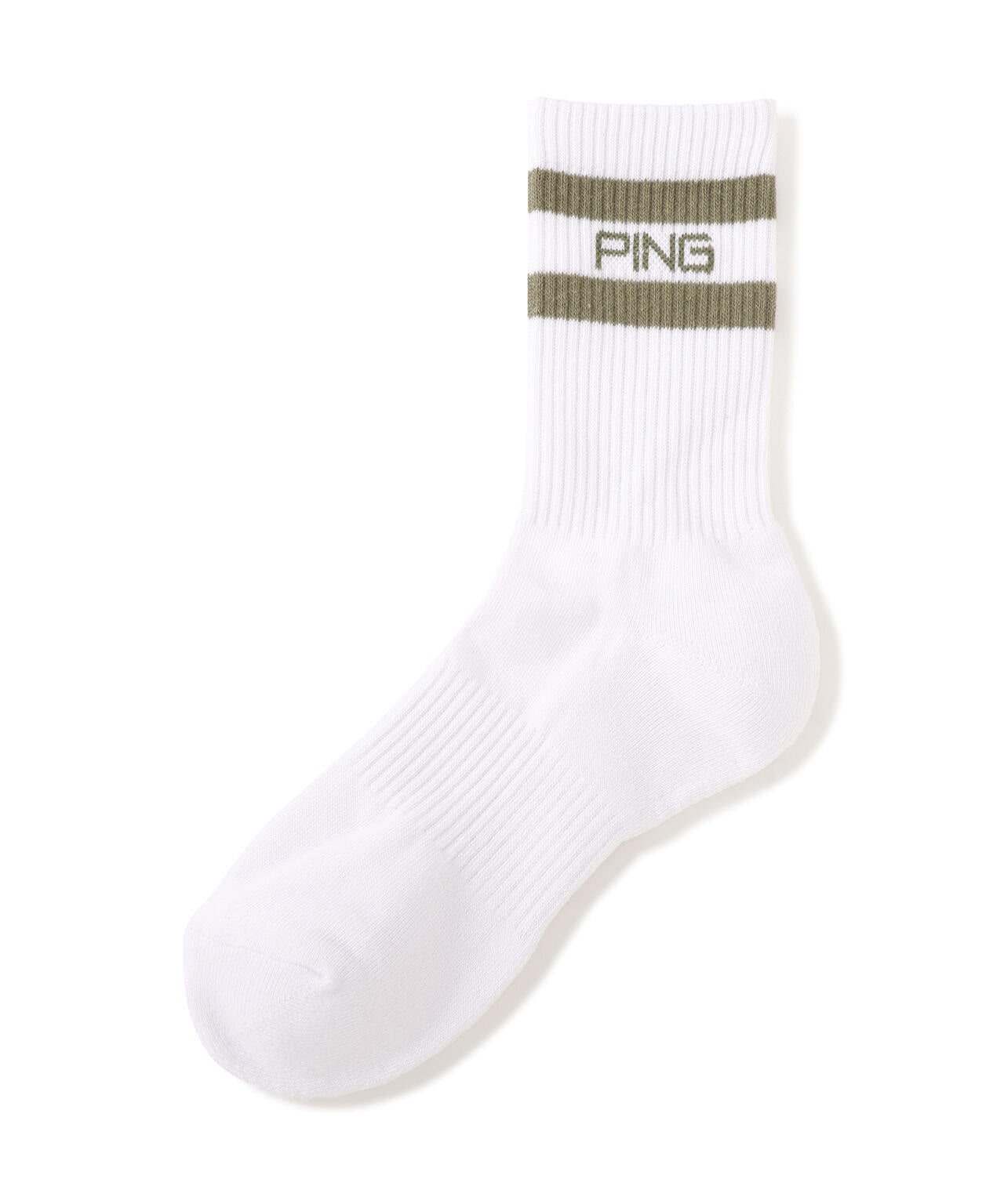 【PING APPAREL】PINGロゴラインミドルソックス <PERFORMANCE> (MENS)
