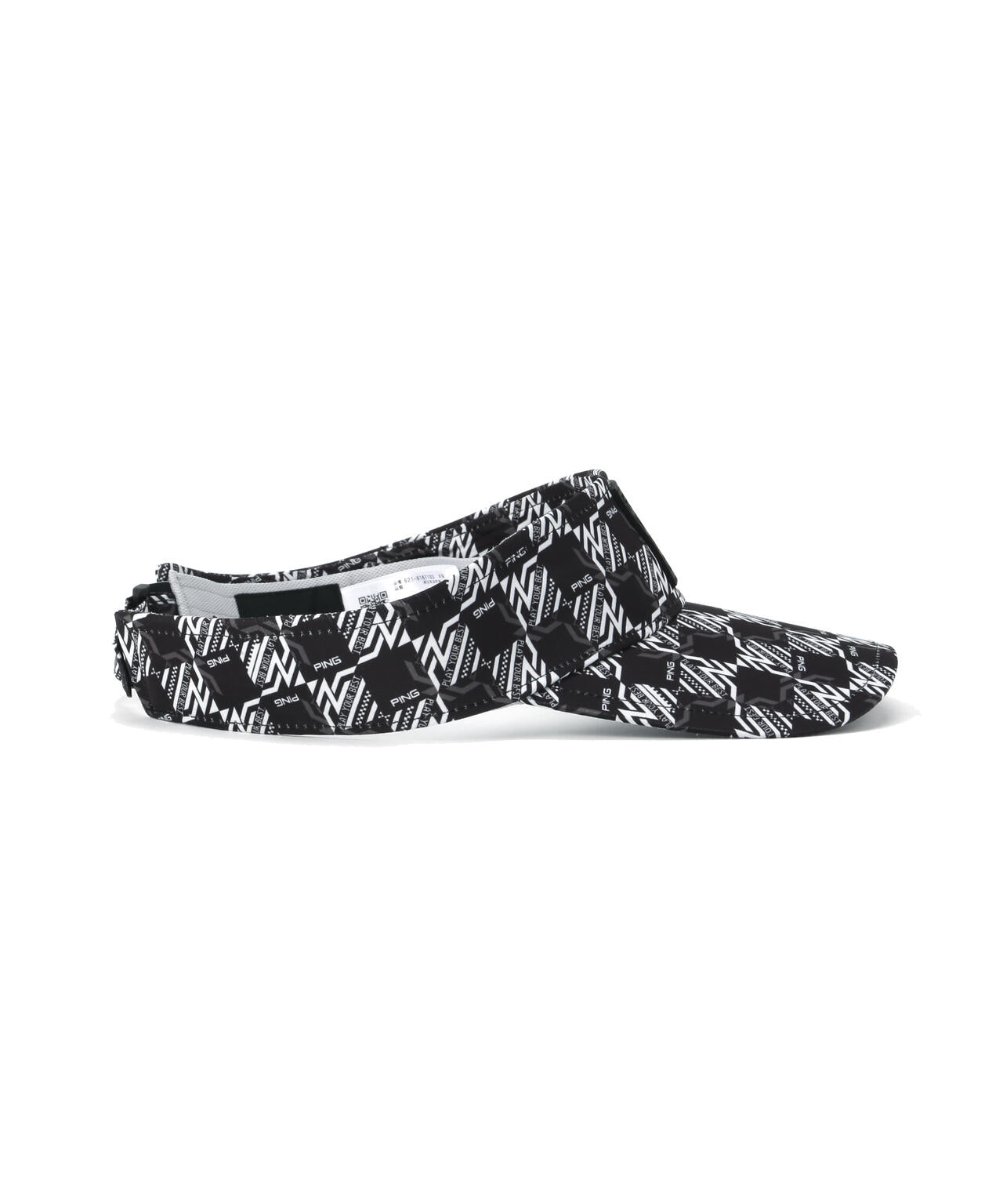 【PING APPAREL】AZモノグラム総柄プリントバイザー <PERFORMANCE> (UNISEX)