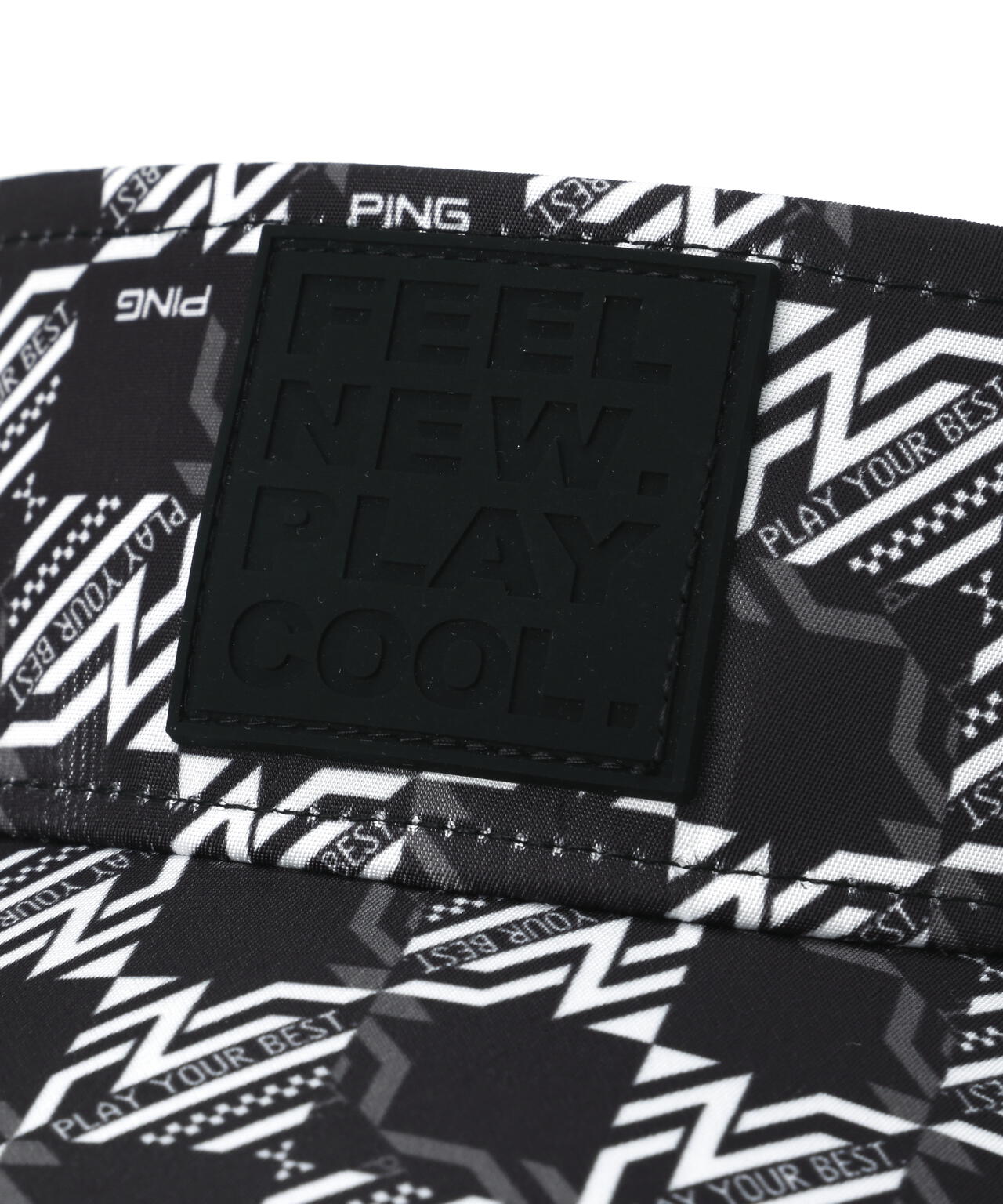 【PING APPAREL】AZモノグラム総柄プリントバイザー <PERFORMANCE> (UNISEX)