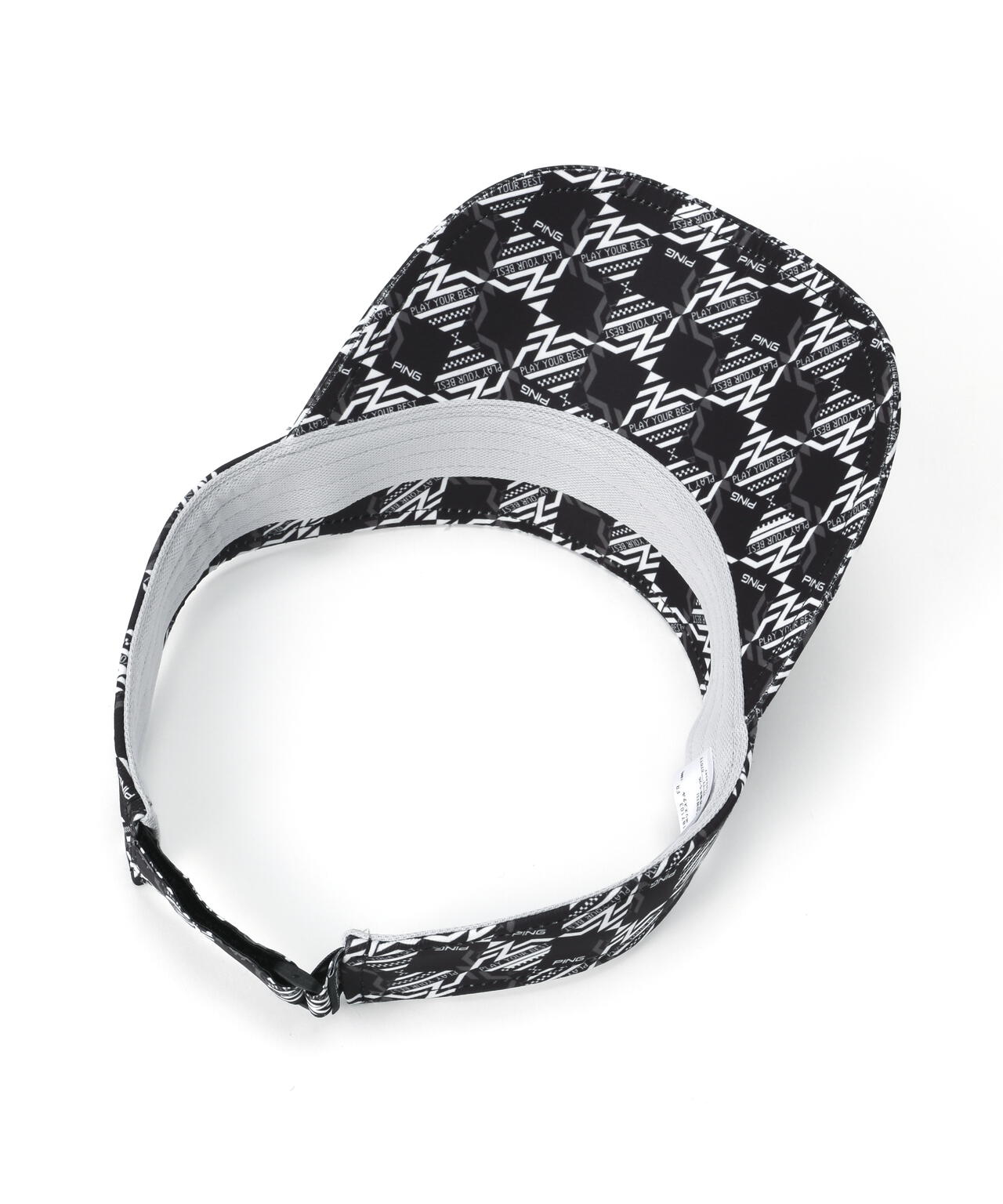 【PING APPAREL】AZモノグラム総柄プリントバイザー <PERFORMANCE> (MENS)