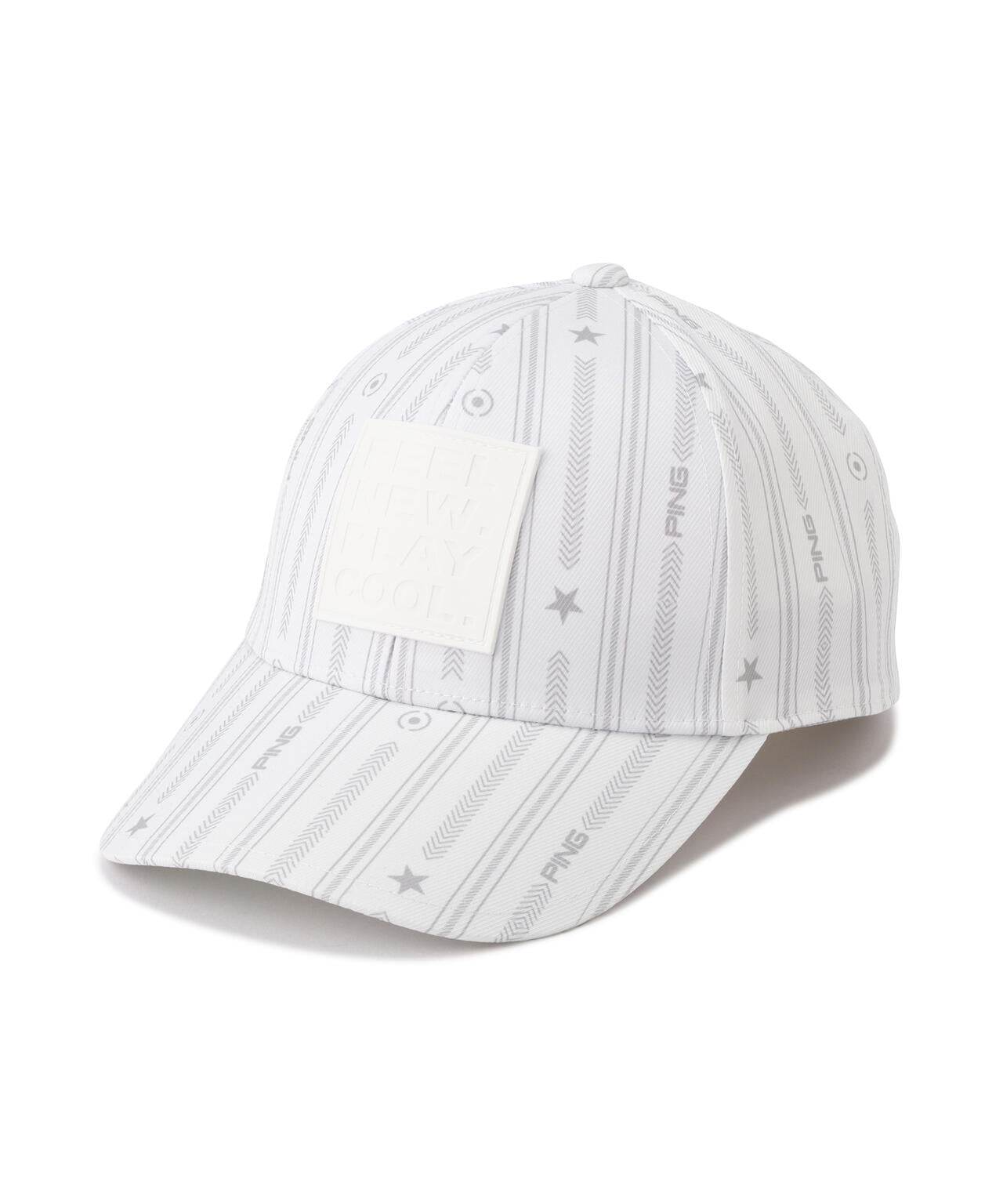 【PING APPAREL】ストライプ総柄プリントキャップ <NATIVE>(UNISEX)