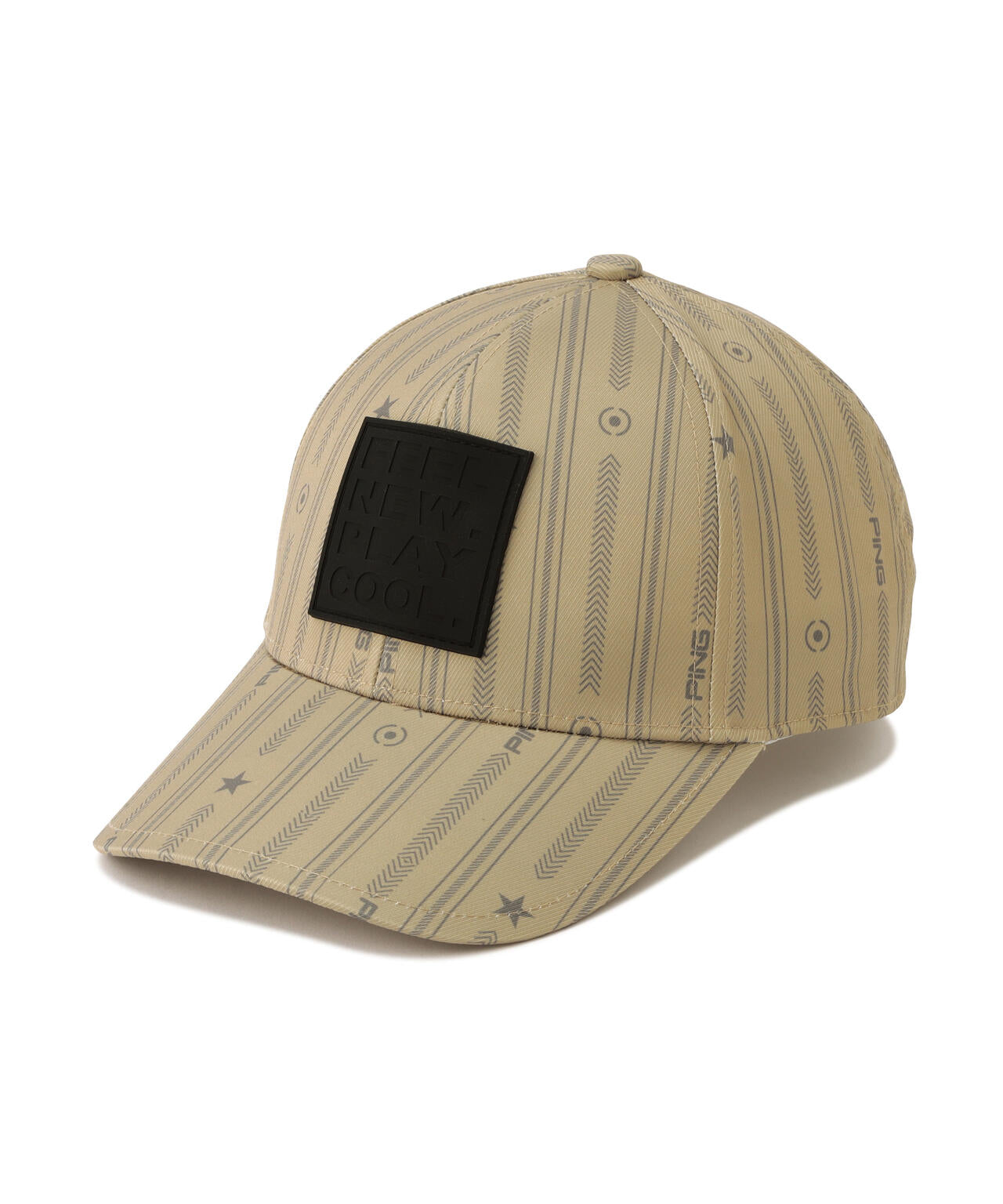 【PING APPAREL】ストライプ総柄プリントキャップ <NATIVE>(UNISEX)