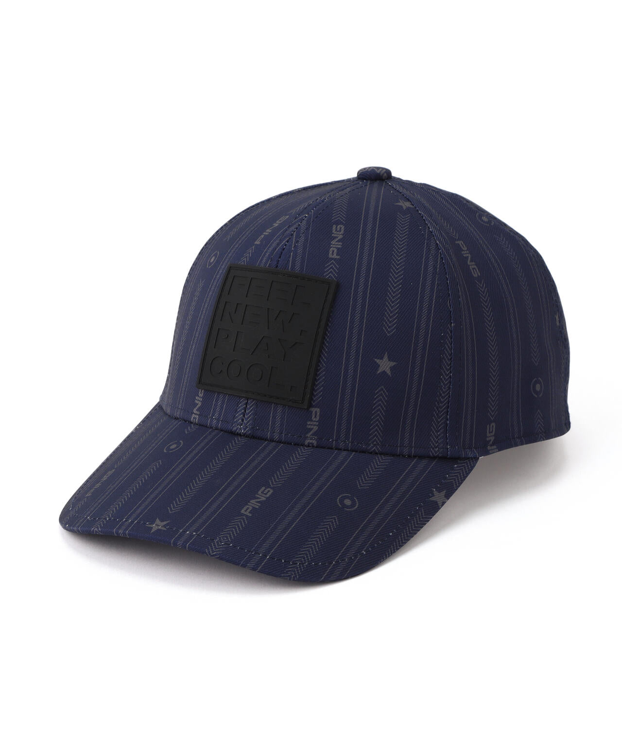 【PING APPAREL】ストライプ総柄プリントキャップ <NATIVE>(UNISEX)