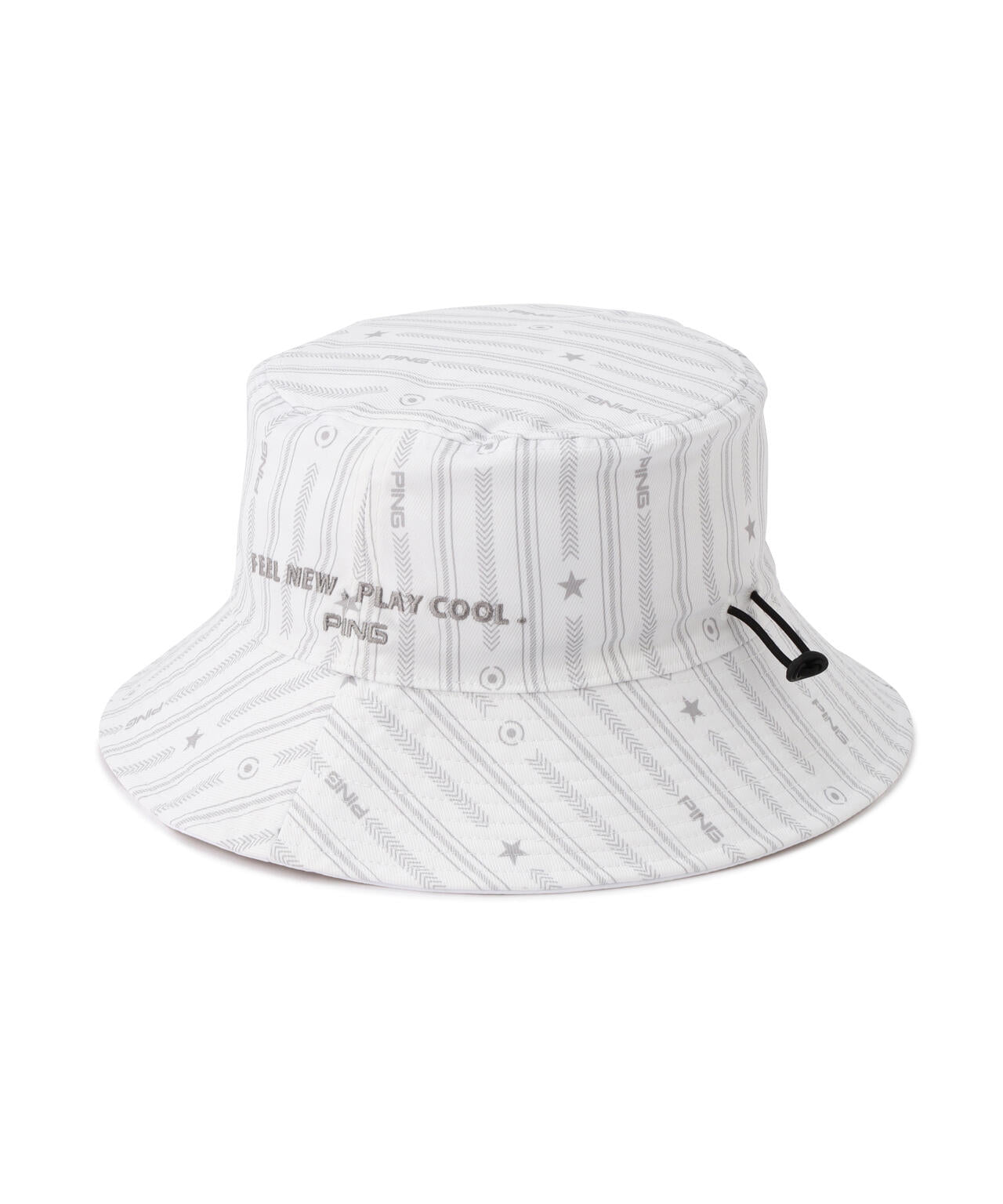 【PING APPAREL】ストライプ総柄プリントリバーシブルハット <NATIVE>(UNISEX)