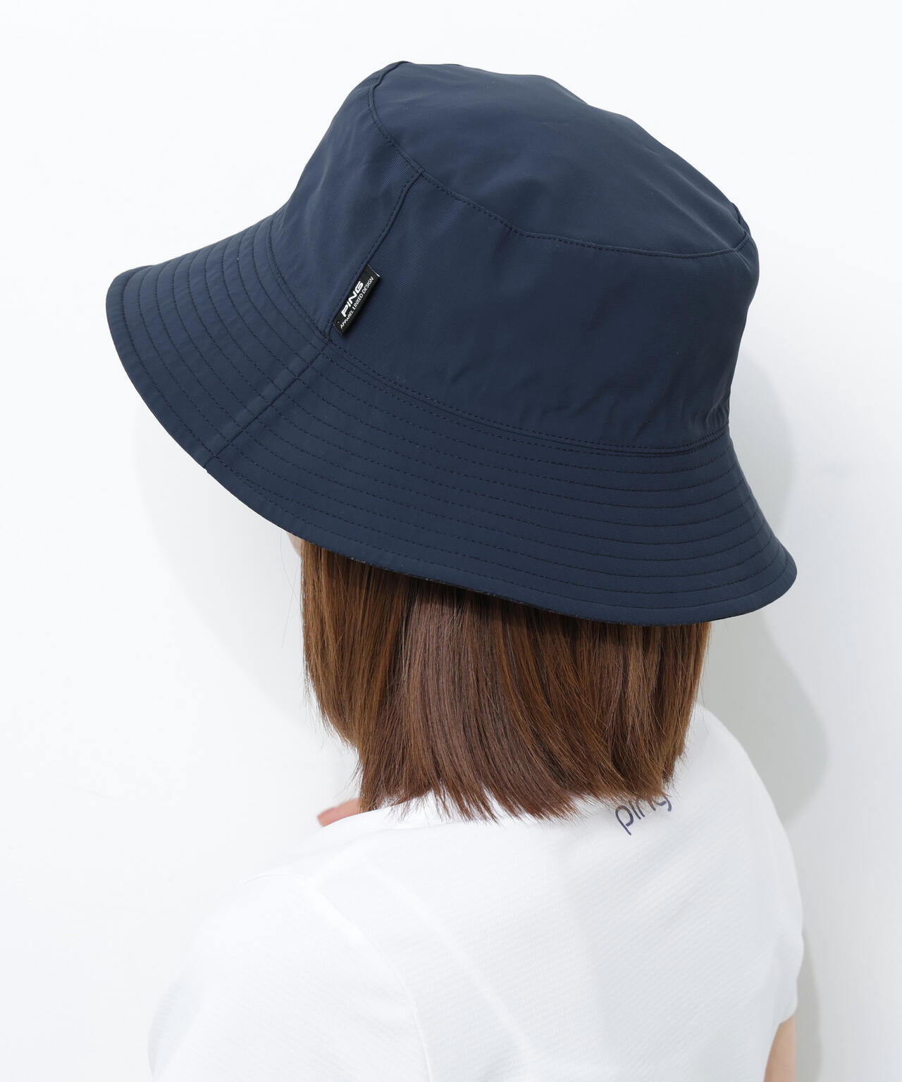 【PING APPAREL】ストライプ総柄プリントリバーシブルハット <NATIVE>(UNISEX)