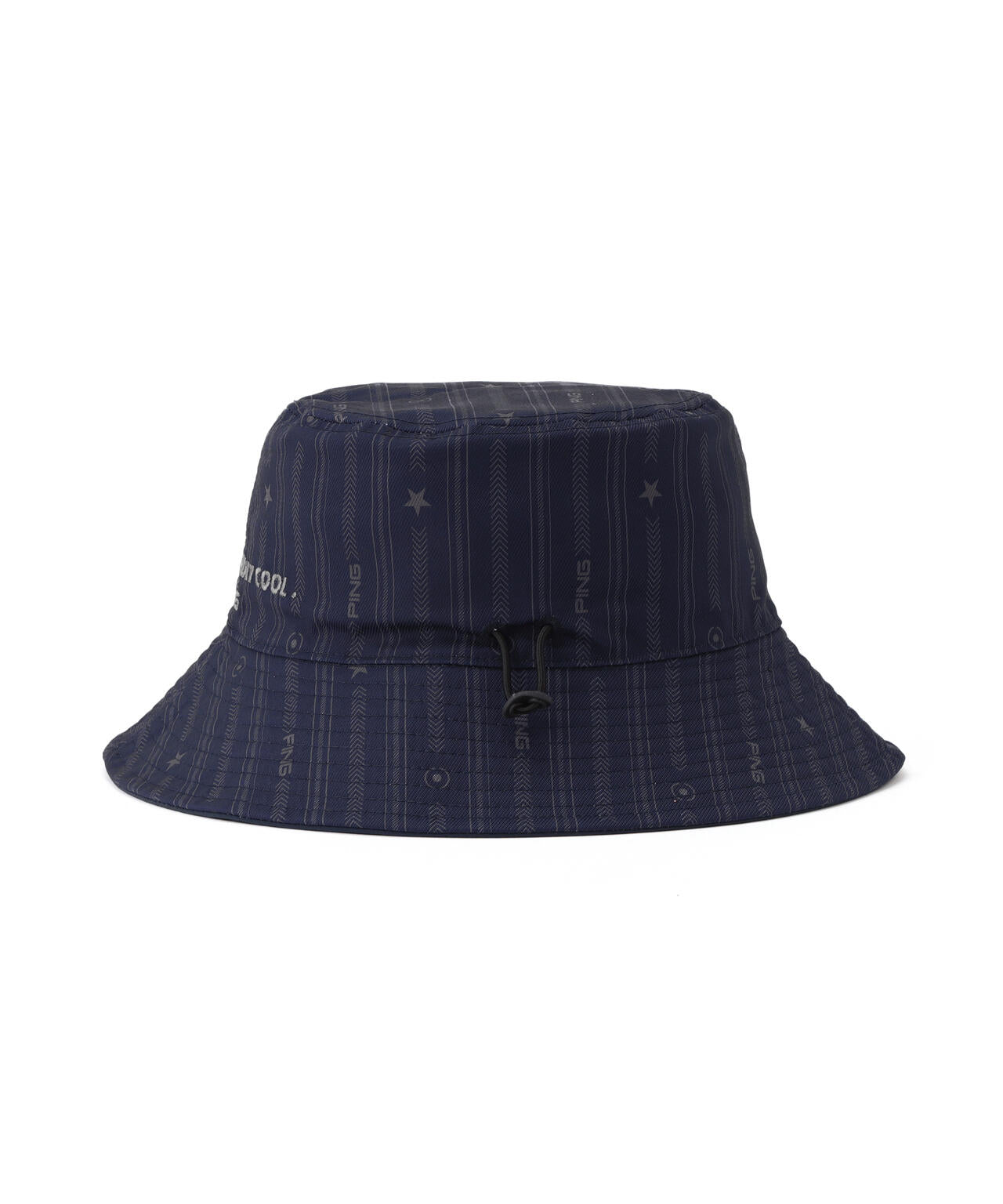 【PING APPAREL】ストライプ総柄プリントリバーシブルハット <NATIVE>(UNISEX)